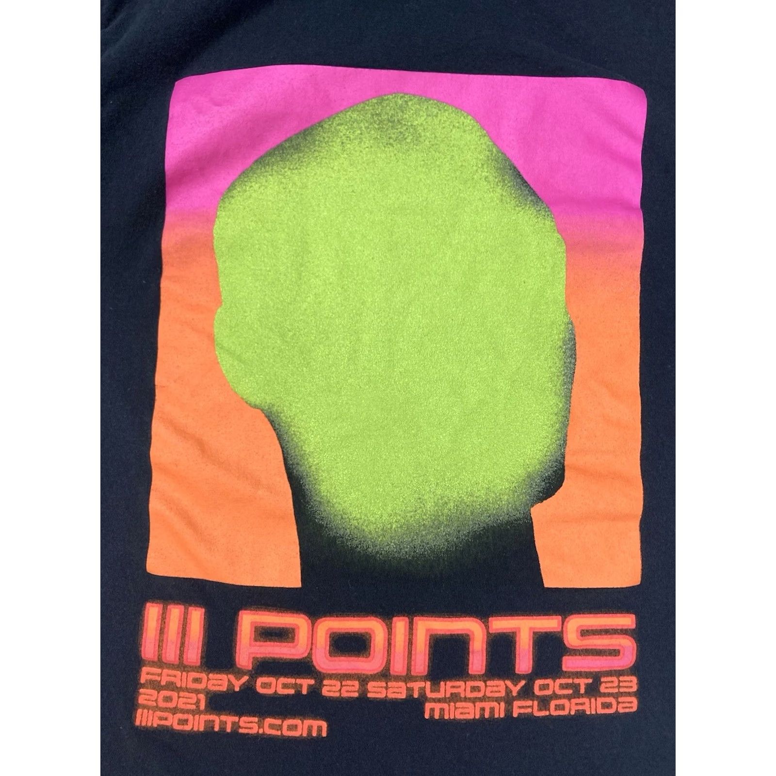 Gildan VINTAGE III Points Festival Graphic T-shirt Women Small Short Sleeve Music 3 Points Size S / US 4 / IT 40 - 2 Thumbnail
