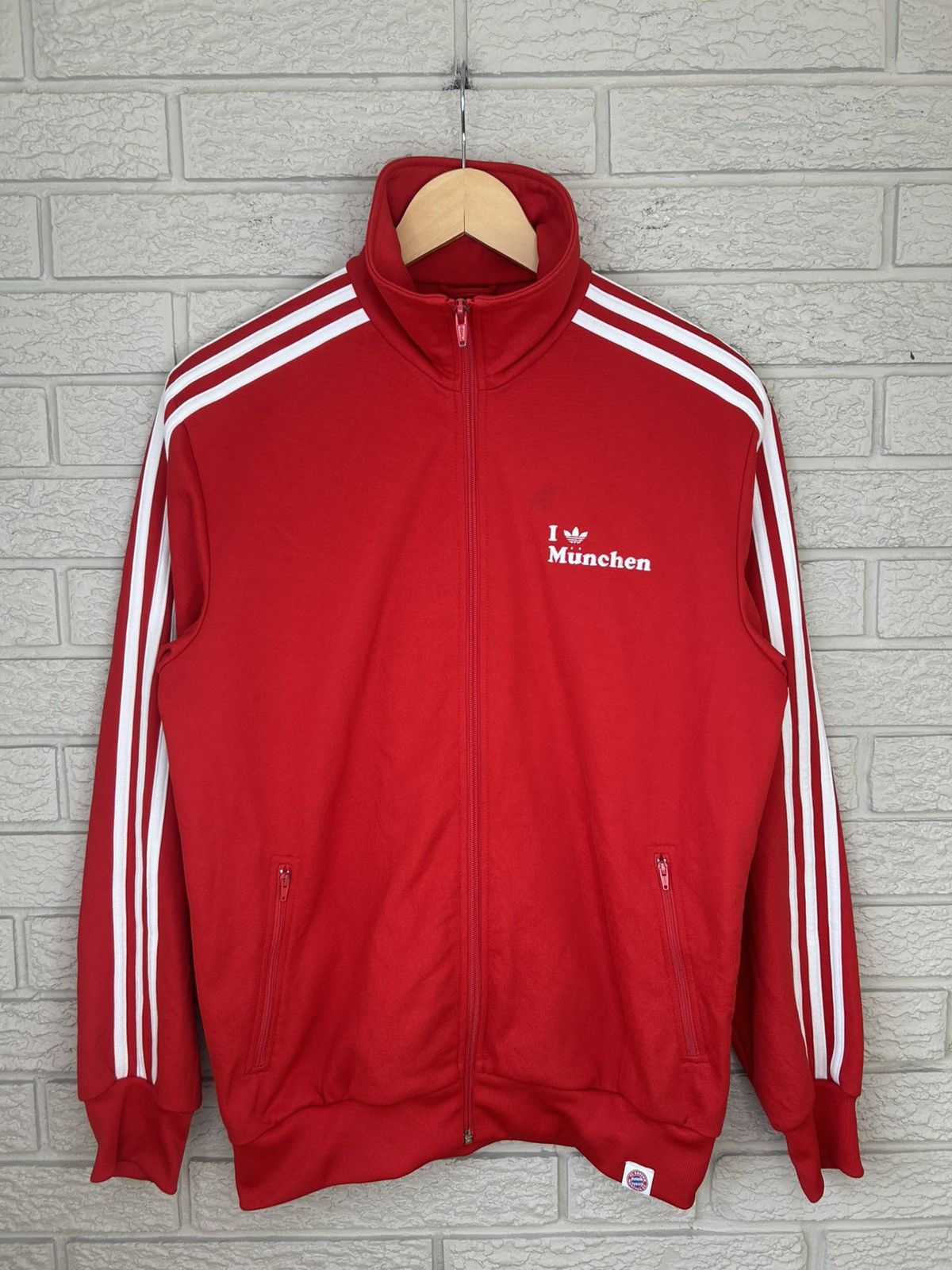 Adidas Vintage Adidas Trefoil I <3 Bayern Munich Track Jacket Size US M / EU 48-50 / 2 - 1 Thumbnail