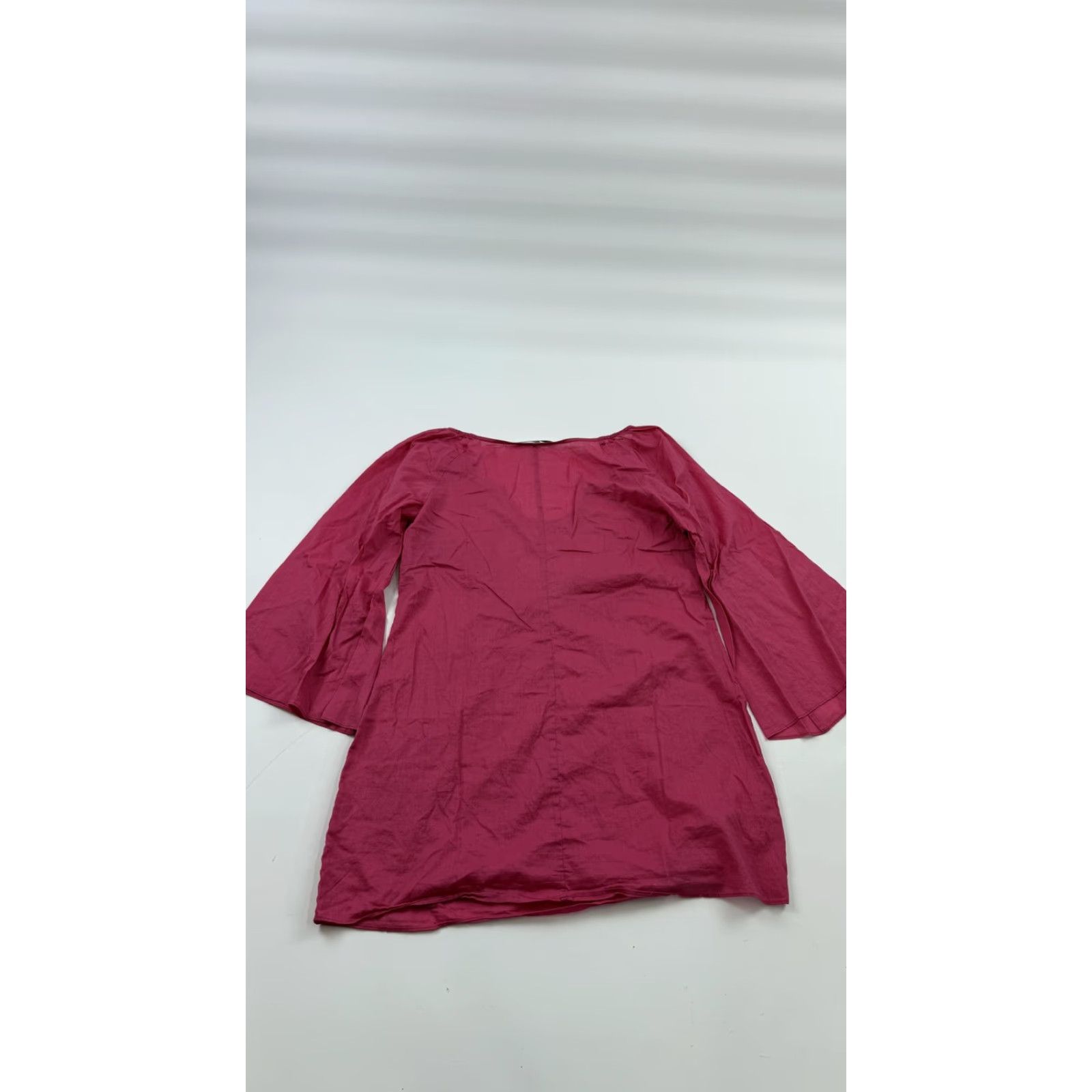 Trina Turk Trina Turk Tunic Top Blouse Womens Small Pink Embroidered Boho 3/4 Sleeve Chic Shirt Size S / US 4 / IT 40 - 5 Thumbnail