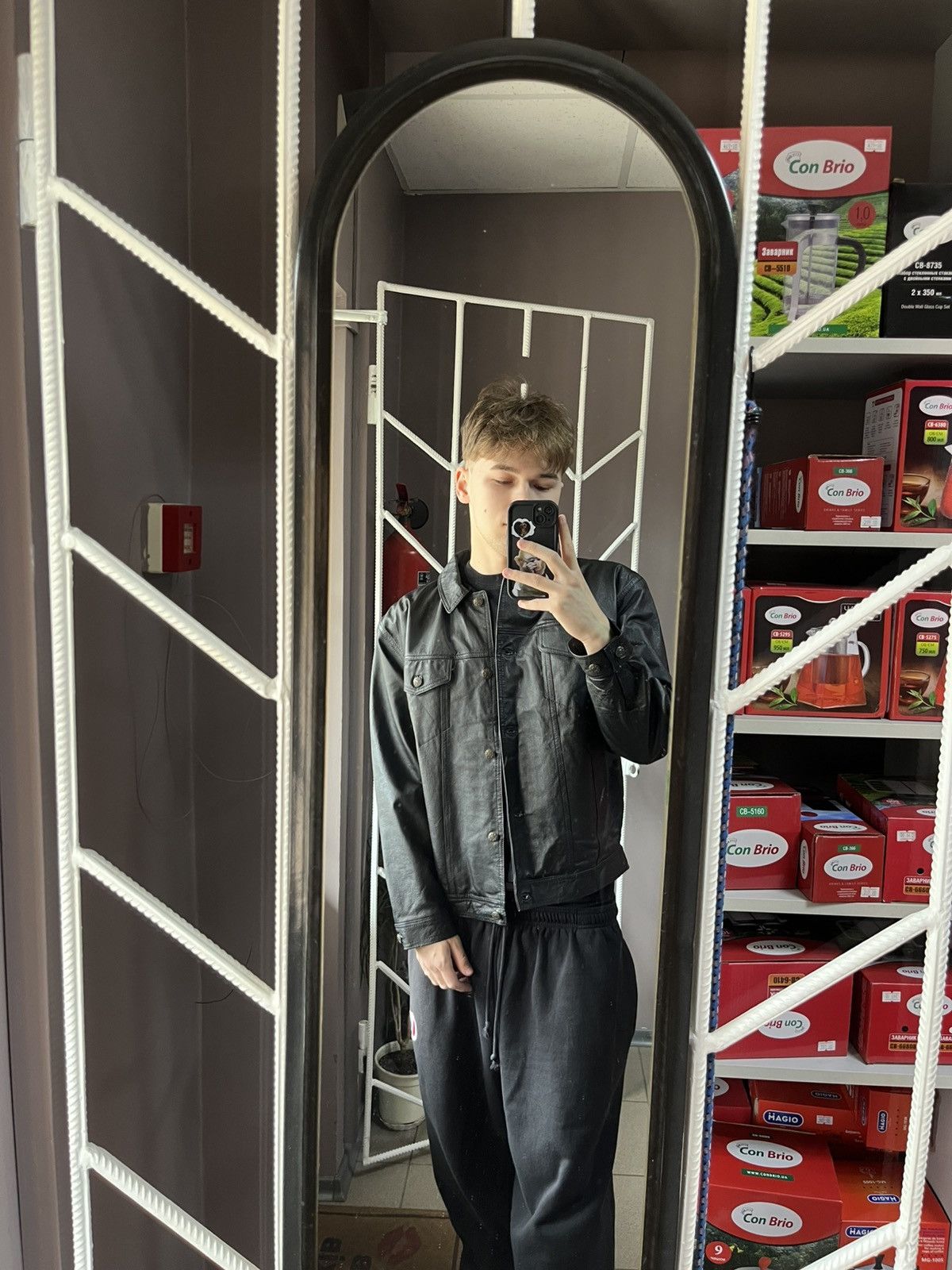 Genuine Leather × Leather Vintage Y2K Leather Jacket Size US M / EU 48-50 / 2 - 6 Thumbnail