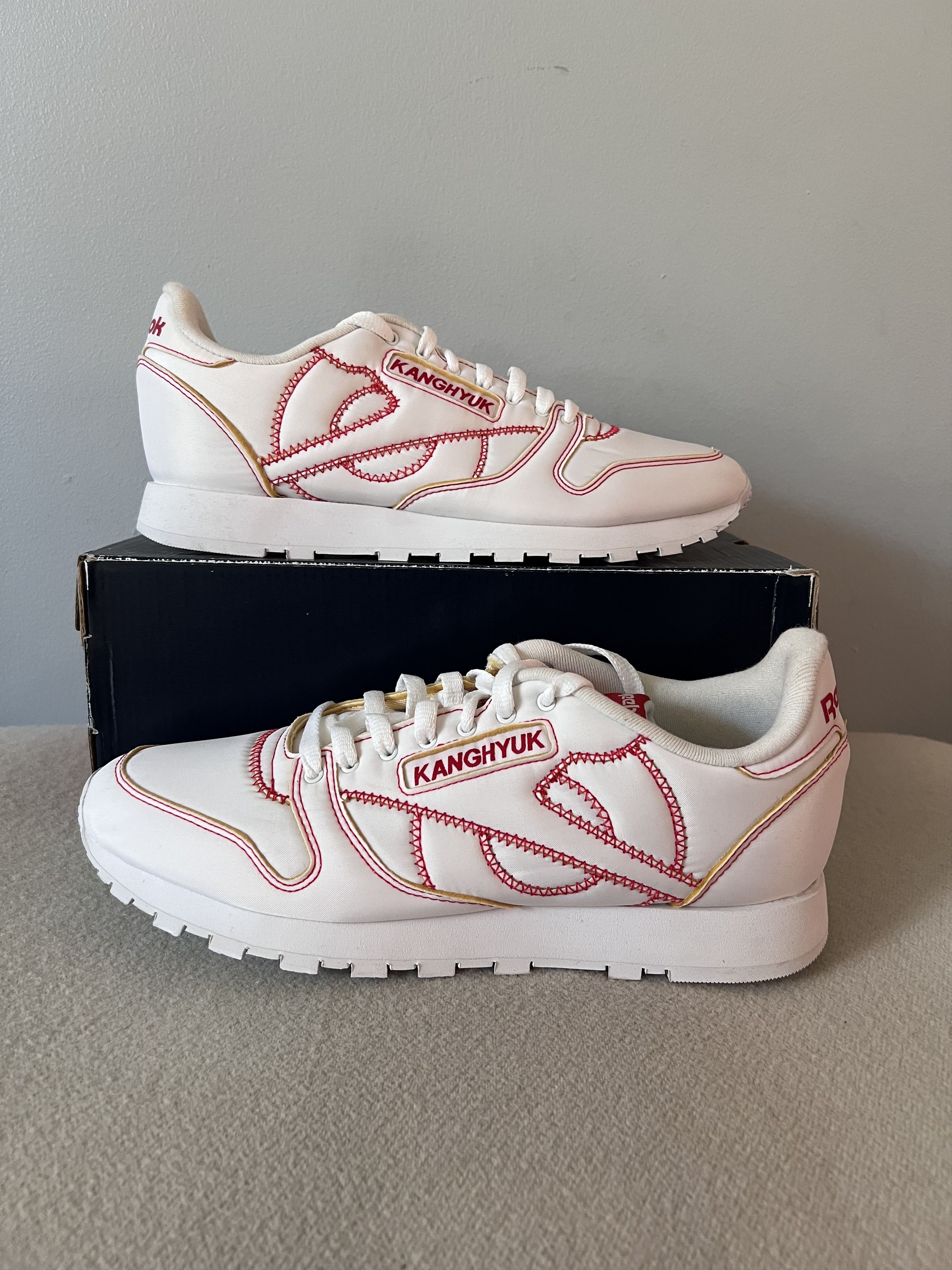 KANGHYUK × Reebok Kanghyuk Reebok Classic Leather K in White Nylon Size US 10 / EU 43 - 2 Thumbnail