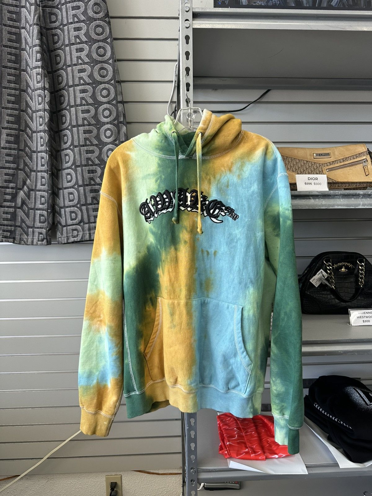 Awake NY awake ny tie dye hoodie large green blue yellow Size US L / EU 52-54 / 3 - 1 Thumbnail
