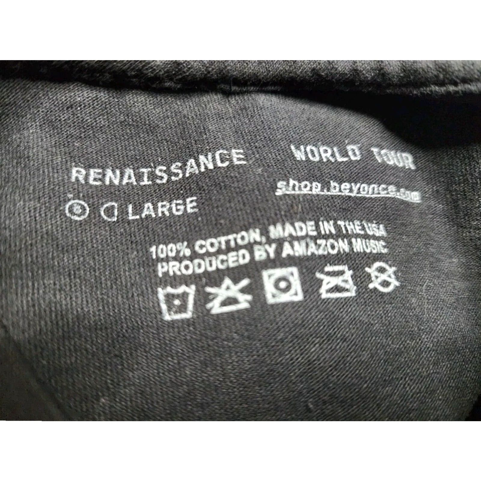Vintage Beyoncé Renaissance World Tour 2023 Double Sided T Shirt Black Large Mens Size US L / EU 52-54 / 3 - 4 Thumbnail