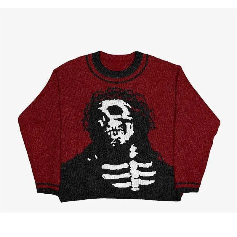Gothic pullover skull graphic