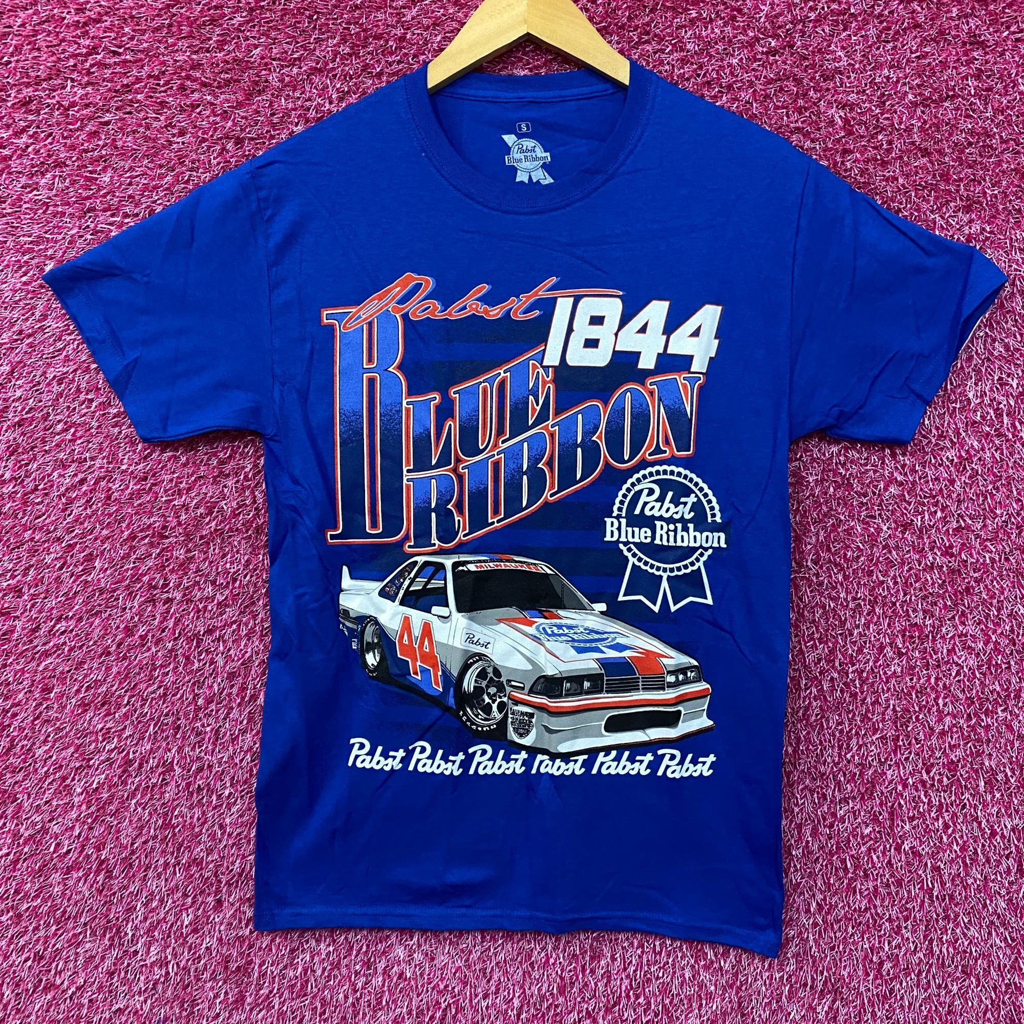 Pabst Blue Ribbon Pabst Blue Ribbon Racing 1844 Promo T-Shirt Small Size US S / EU 44-46 / 1 - 1 Thumbnail