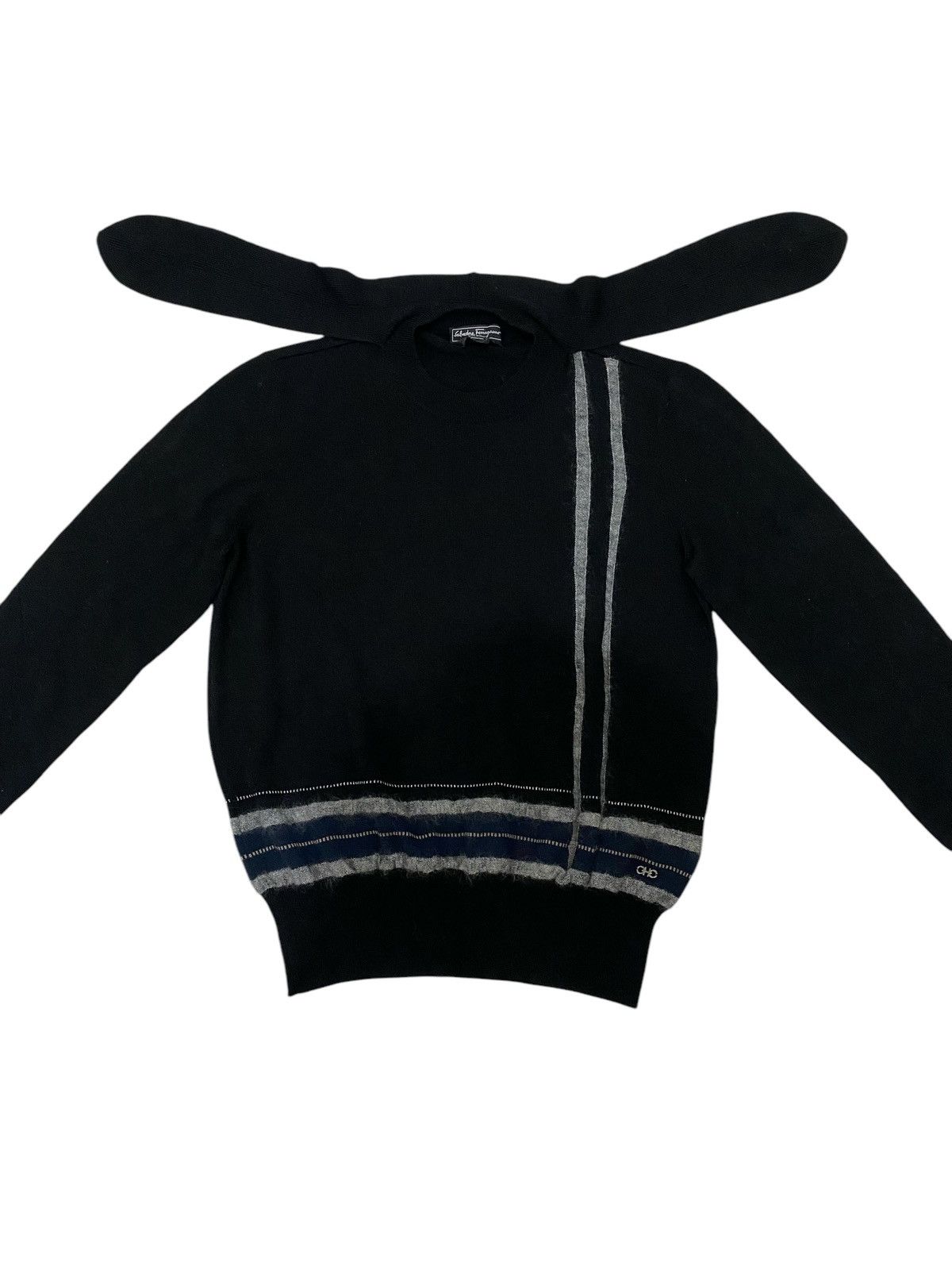 Salvatore Ferragamo Salvatore Ferragamo Scarve Colar Knitwear Size US XL / EU 56 / 4 - 2 Thumbnail