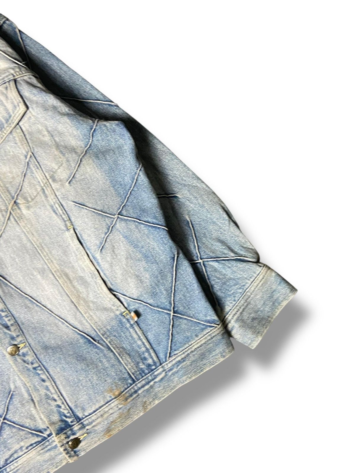 Japanese Brand Varcity USA Denim Jeans Jacket (154) Size US L / EU 52-54 / 3 - 4 Thumbnail