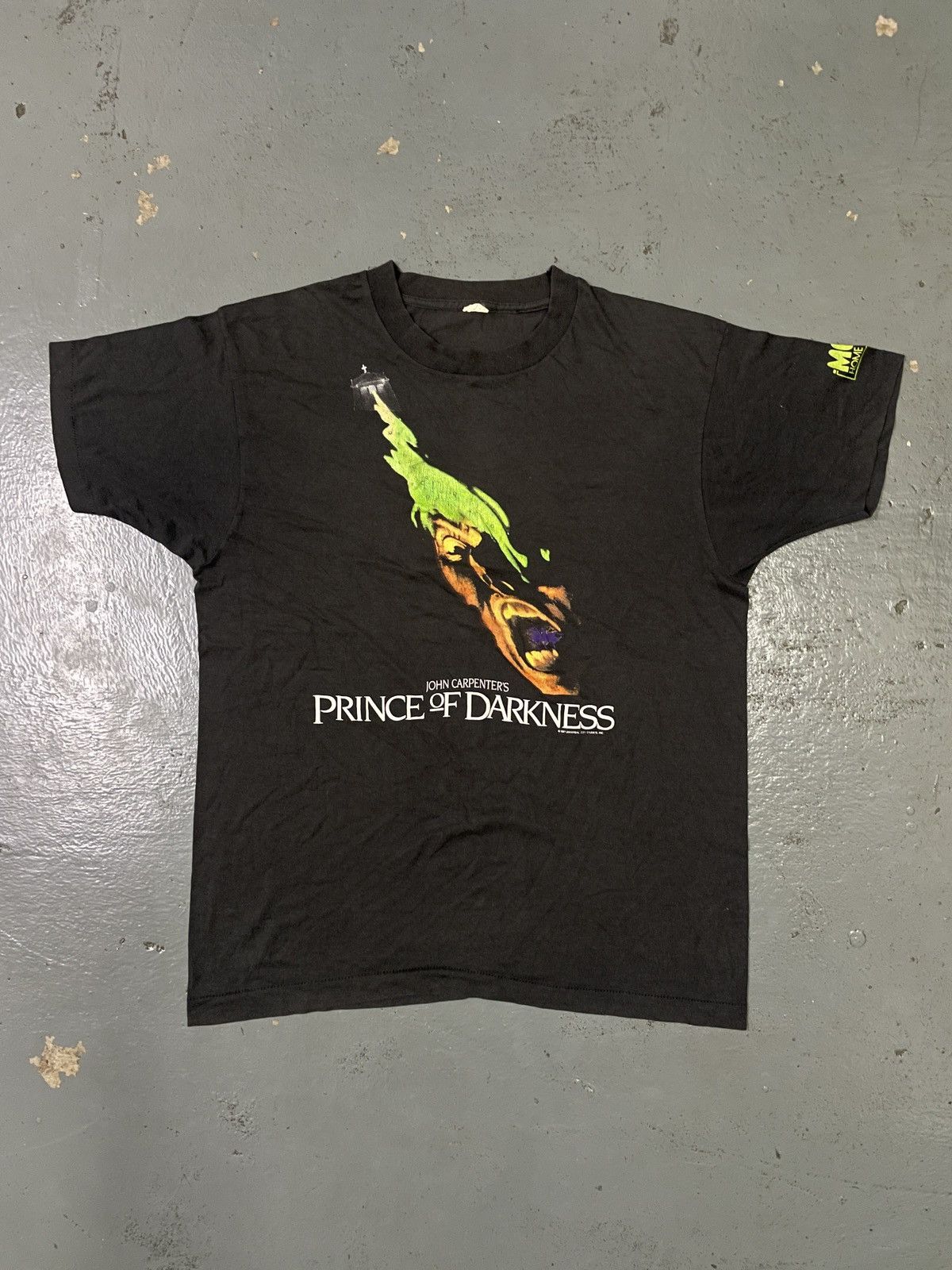 Vintage RARE Vintage 80s Prince of Darkness “JOHN CARPENTERS” Tshirt Size US XL / EU 56 / 4 - 1 Thumbnail