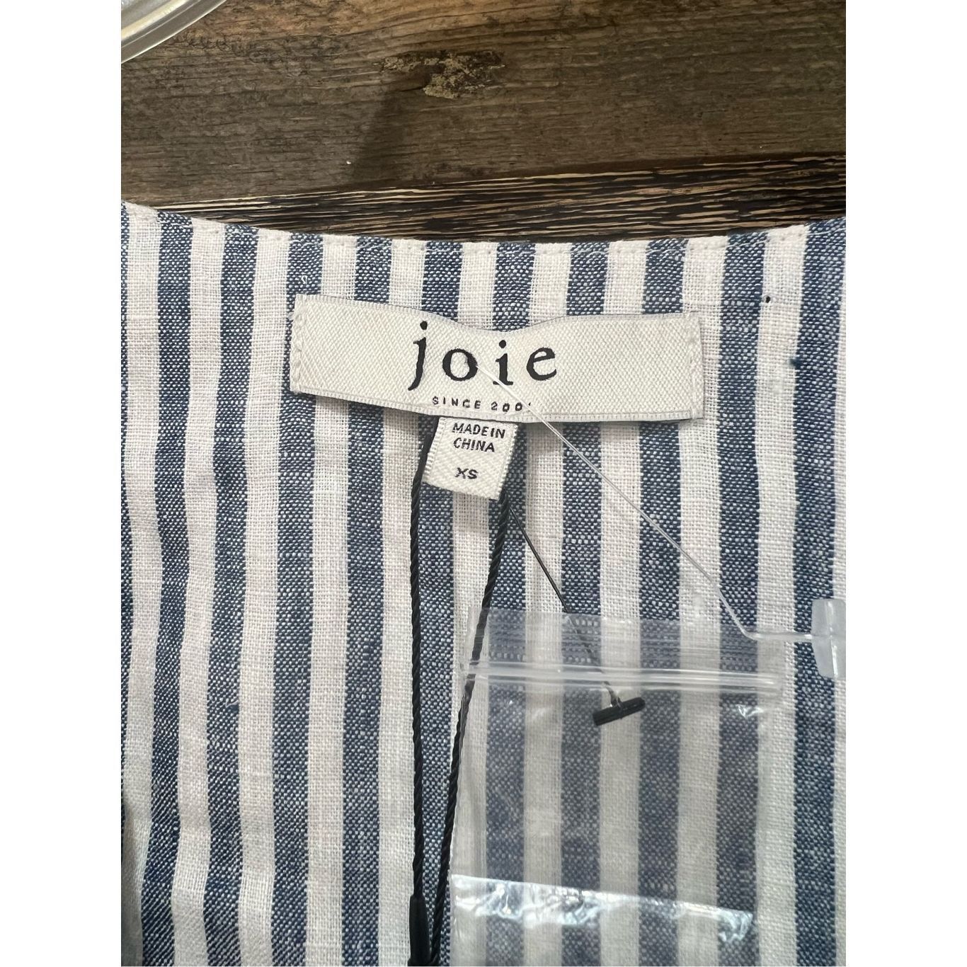 Joie Joie NWT Anjelica Striped Linen Smock Dress sz XS Size XS / US 0-2 / IT 36-38 - 4 Thumbnail