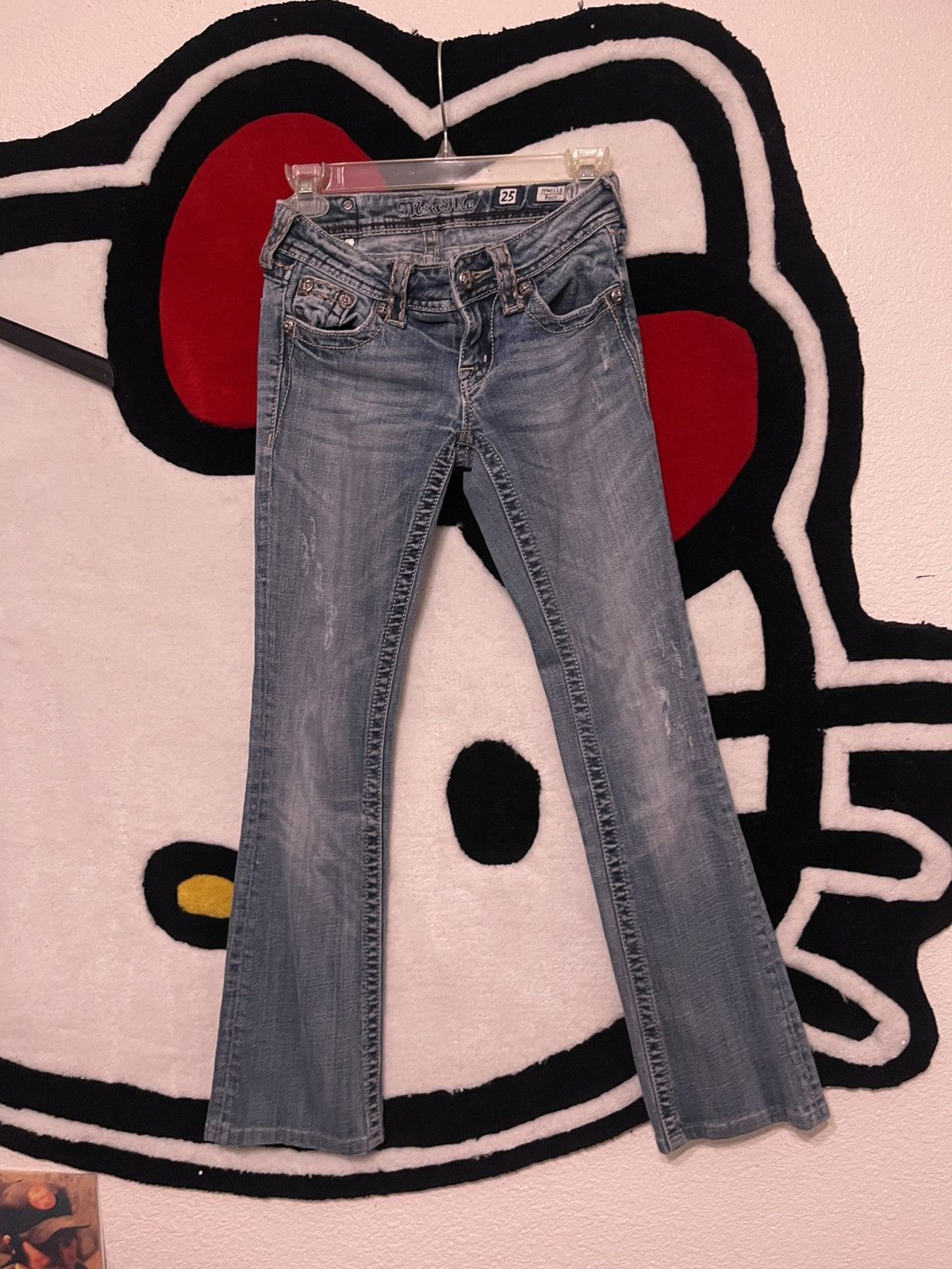 Miss Me Miss Me 2000s Low rise bootcut jeans Size 25" / US 0 / IT 36 - 1 Thumbnail