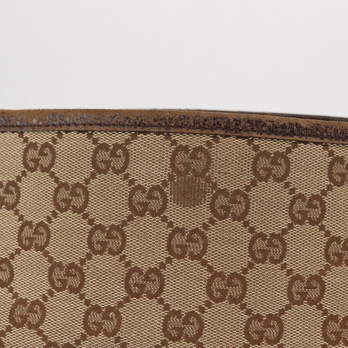 Gucci GUCCI GG Canvas Shoulder Bag Beige Silver Size ONE SIZE - 3 Thumbnail
