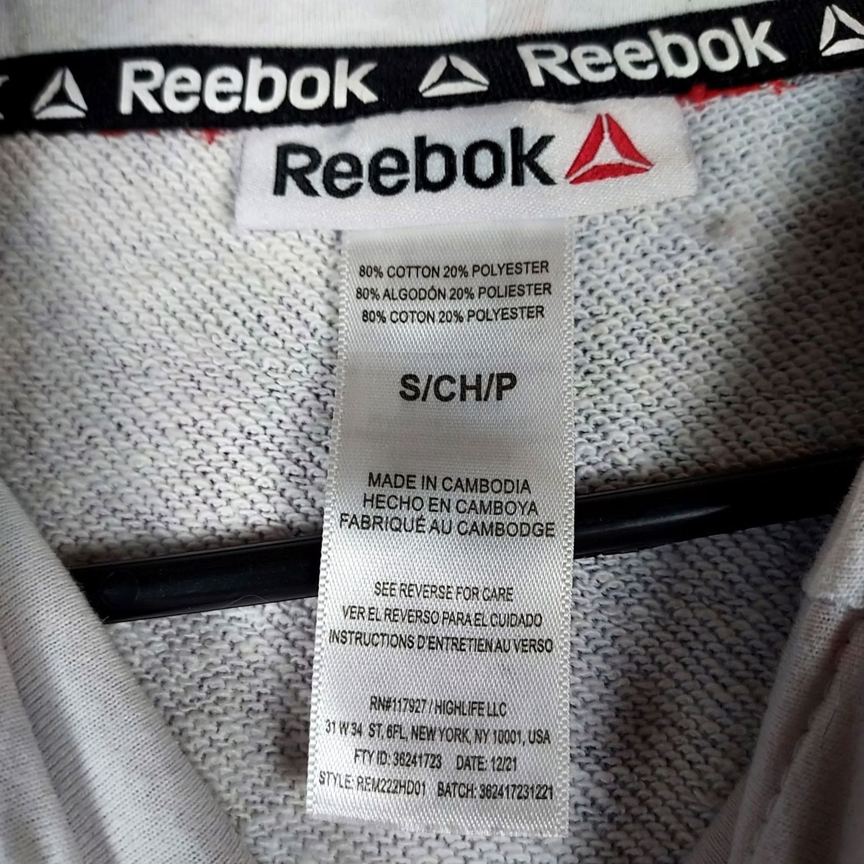 Reebok Reebok Rainbow Paint-Splash Short-Sleeve Hoodie Pullover Mens Small Size US S / EU 44-46 / 1 - 6 Thumbnail