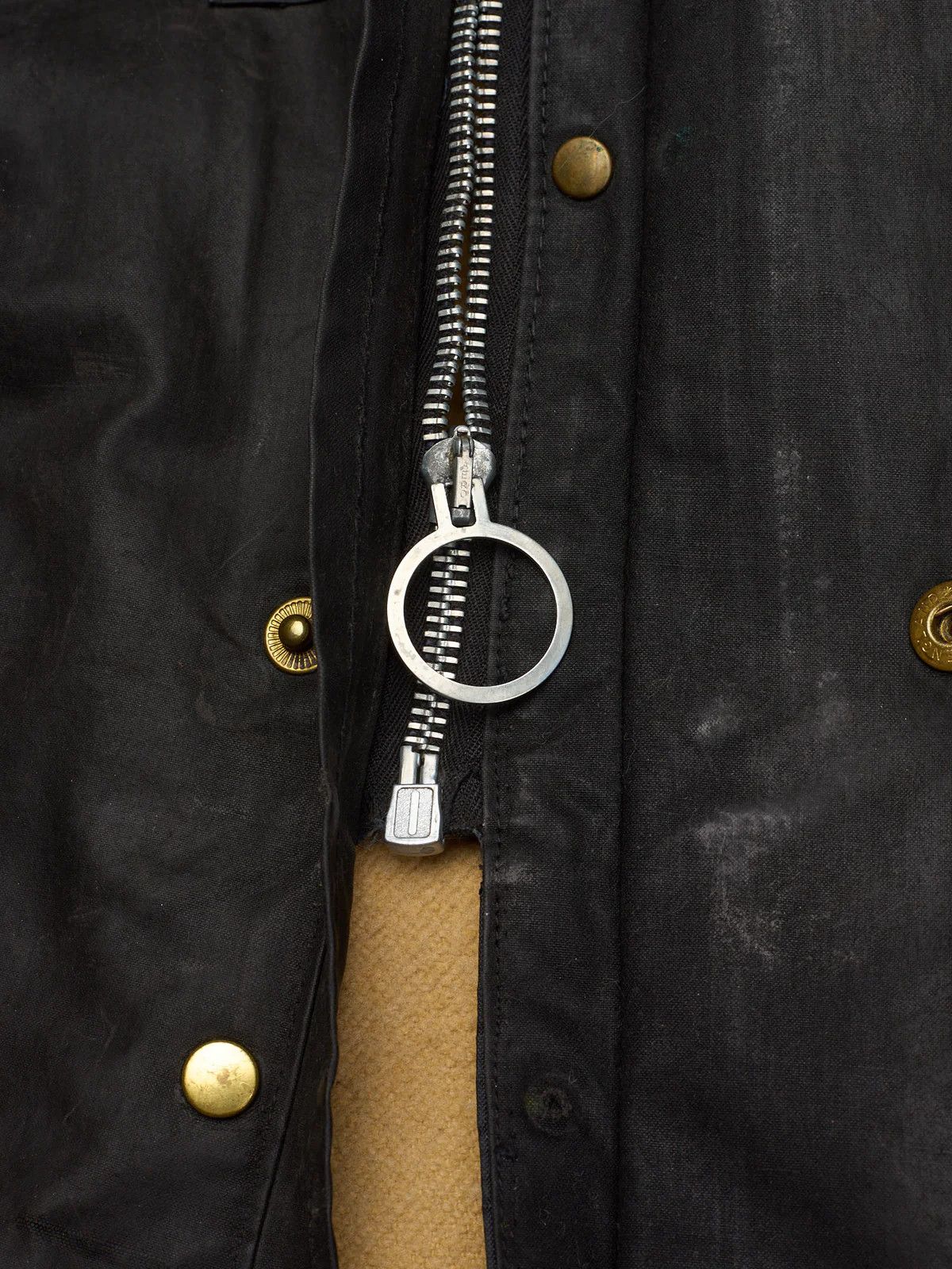 Barbour Vintage 1970's BARBOUR One Crest Black Motorcycle Wax Jacket Size US L / EU 52-54 / 3 - 11 Thumbnail