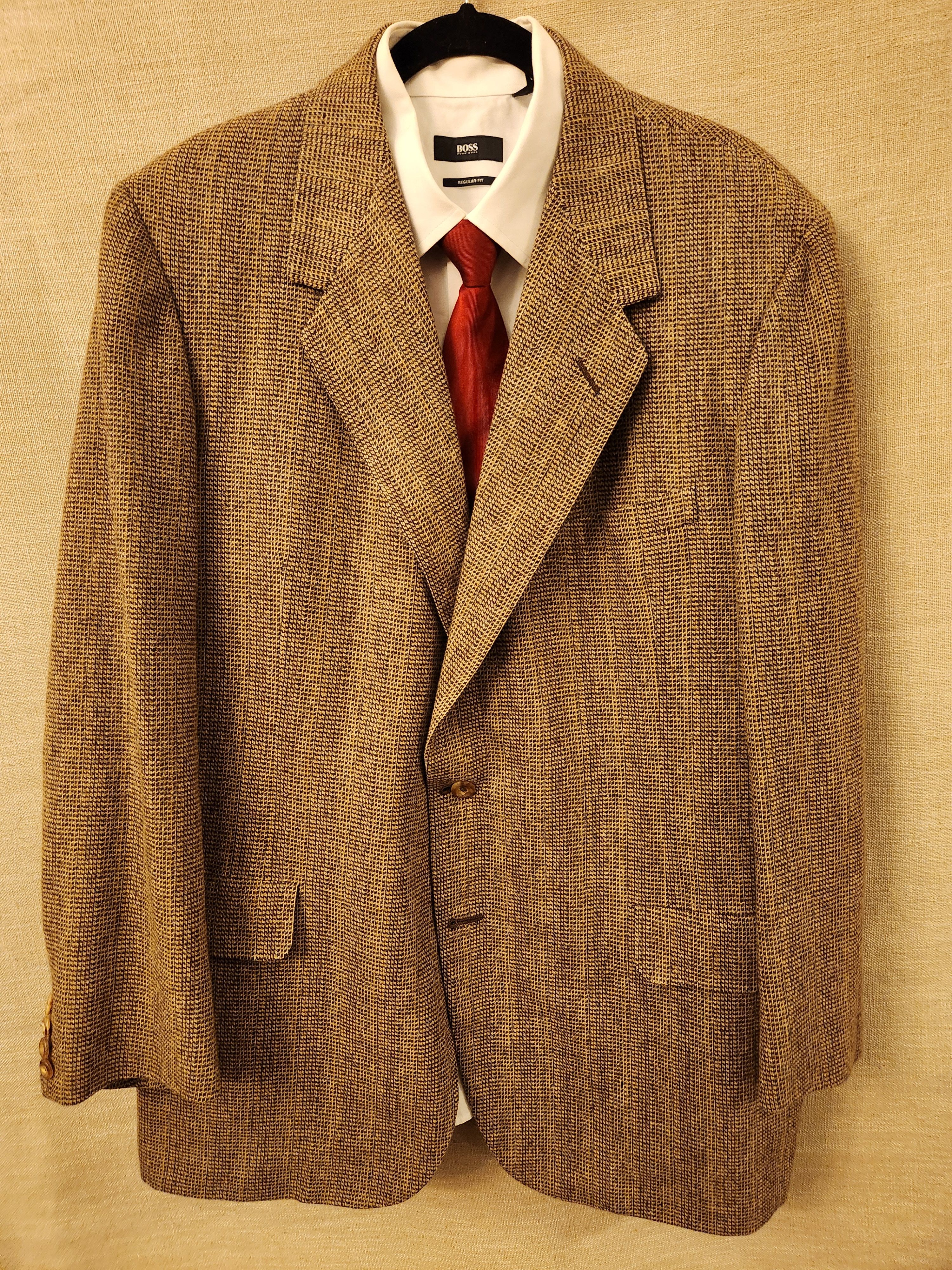 Oxxford Clothes Vintage Tweed 2 Button Mod Men's Blazer Size 46R - 1 Thumbnail