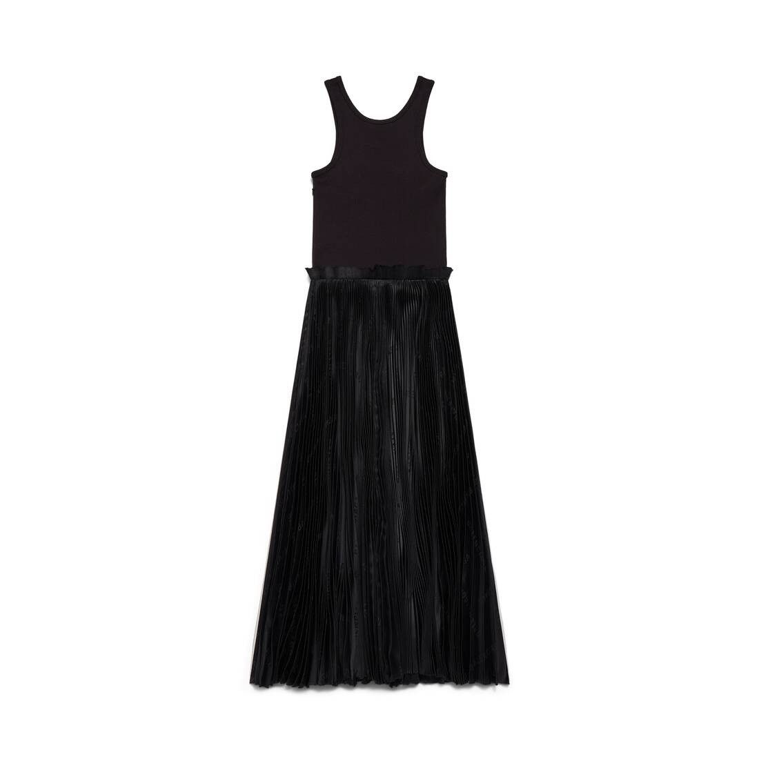 Balenciaga o1la1rc1a0725 Bal Diagonal Allover Tank Top Pleated Dress Size XS / US 0-2 / IT 36-38 - 7 Thumbnail