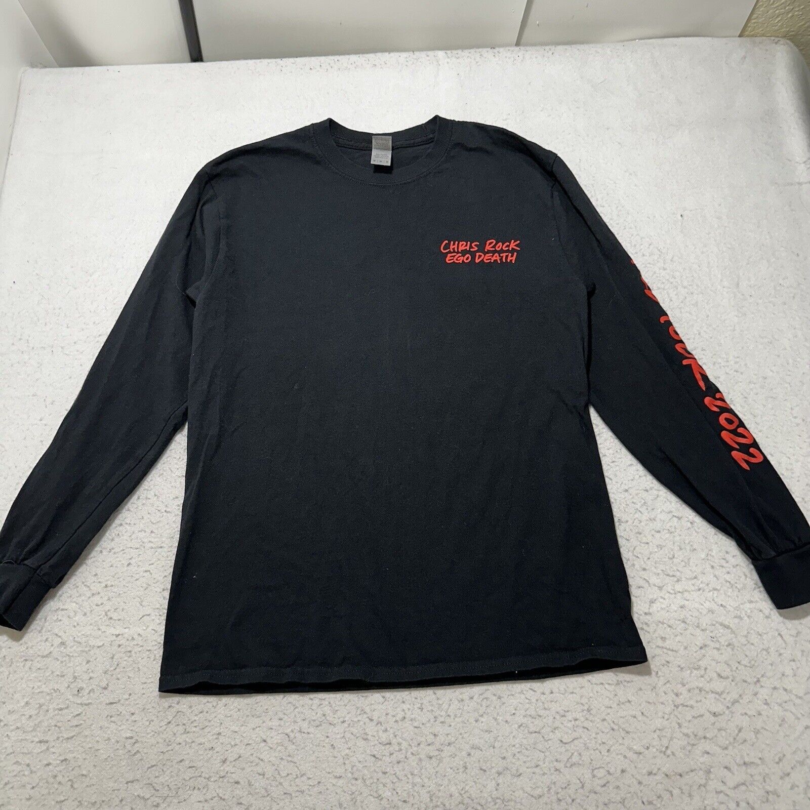 Gildan Chris Rock Ego Death 2022 World Tour Medium Graphic T Shirt Size US M / EU 48-50 / 2 - 6 Thumbnail