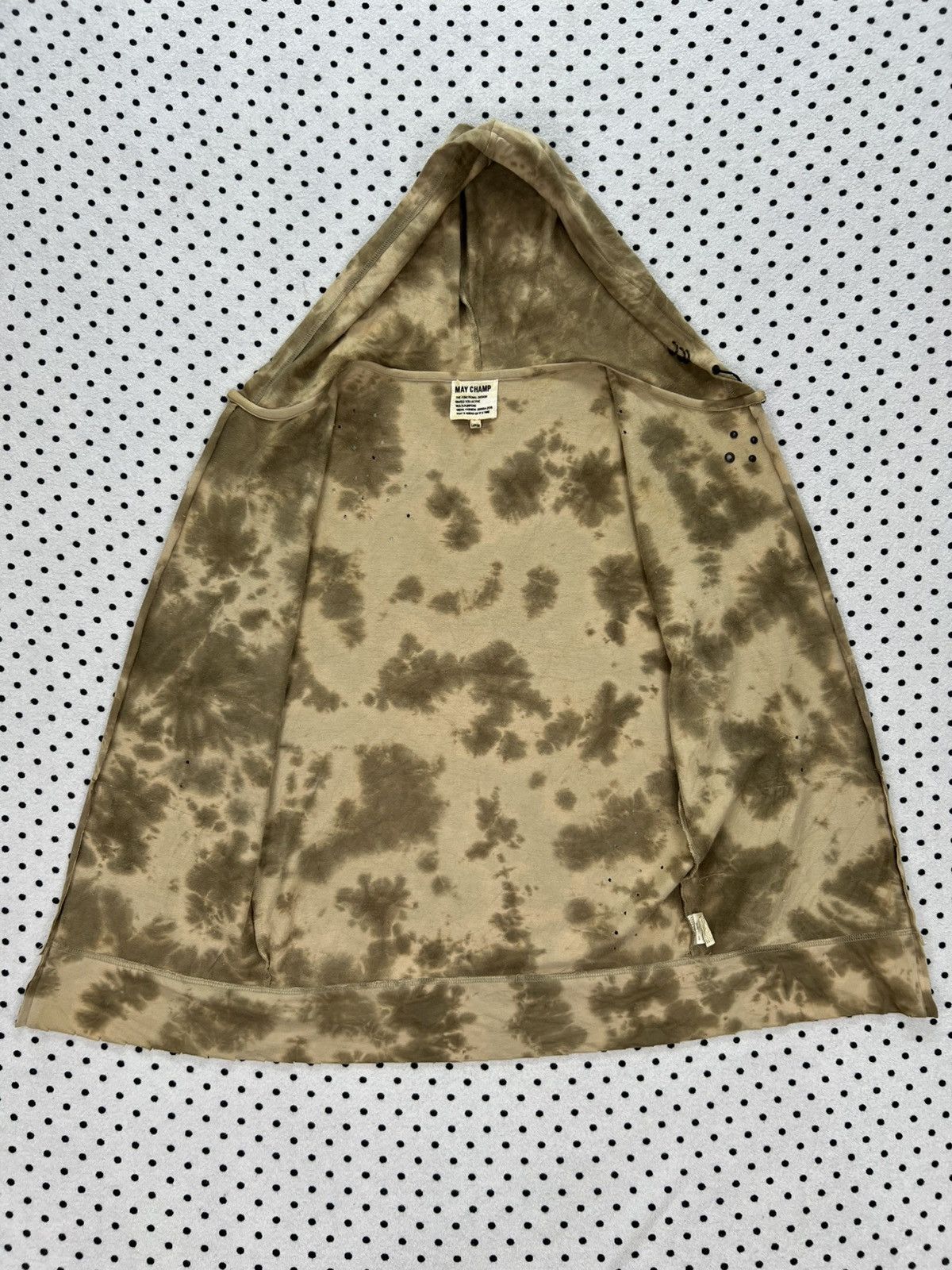 Japanese Brand May Champ Bleached Distressed Sleeveless Hoodie Size US M / EU 48-50 / 2 - 6 Thumbnail