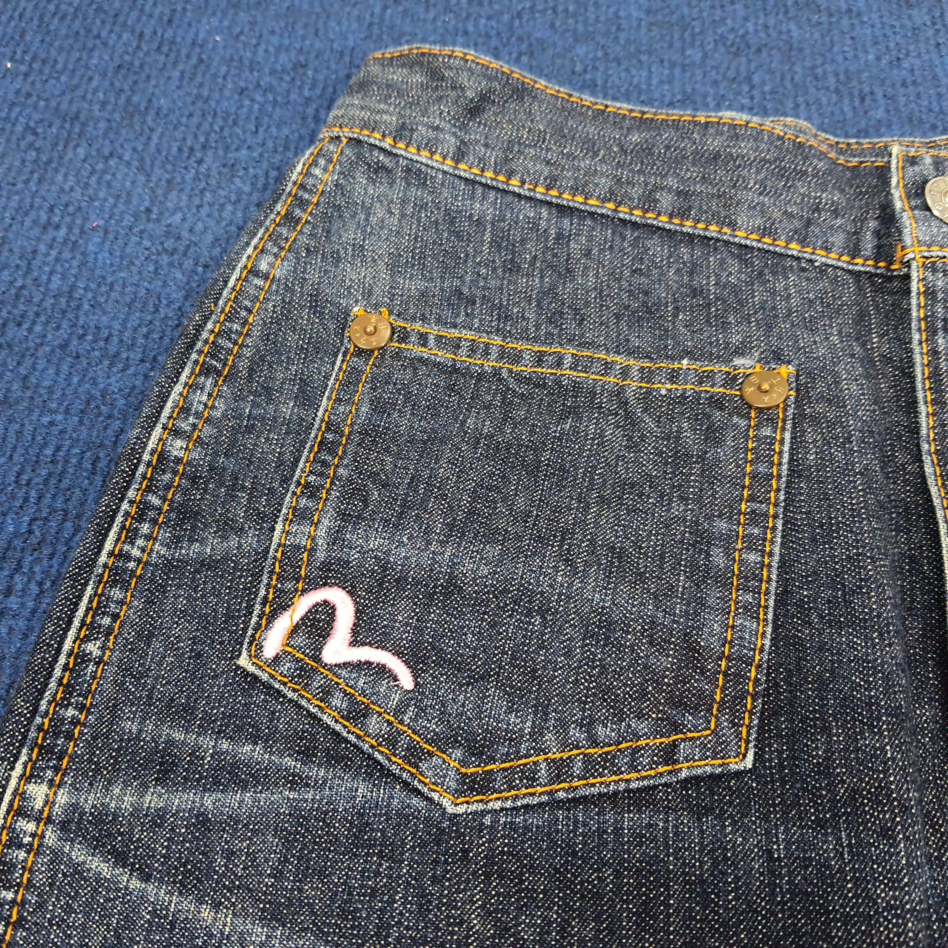 Evisu × Japanese Brand × Vintage Vintage Evisu Donna Japan Custom Daicock Midi Denim Skirt Size 25" / US 0 / IT 36 - 5 Thumbnail