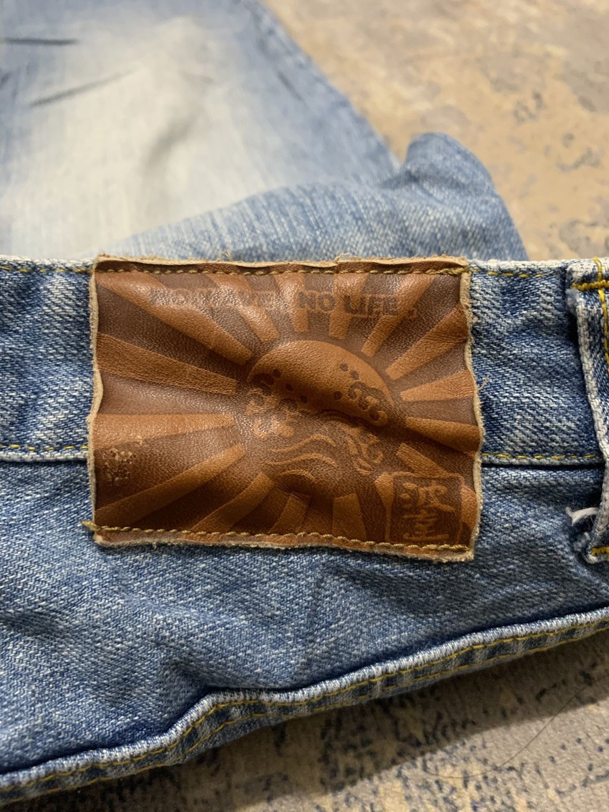 Japanese Brand Rare Namitatsu Japanese Embroidered Sakura Sukajan Denim Size US 33 - 12 Thumbnail