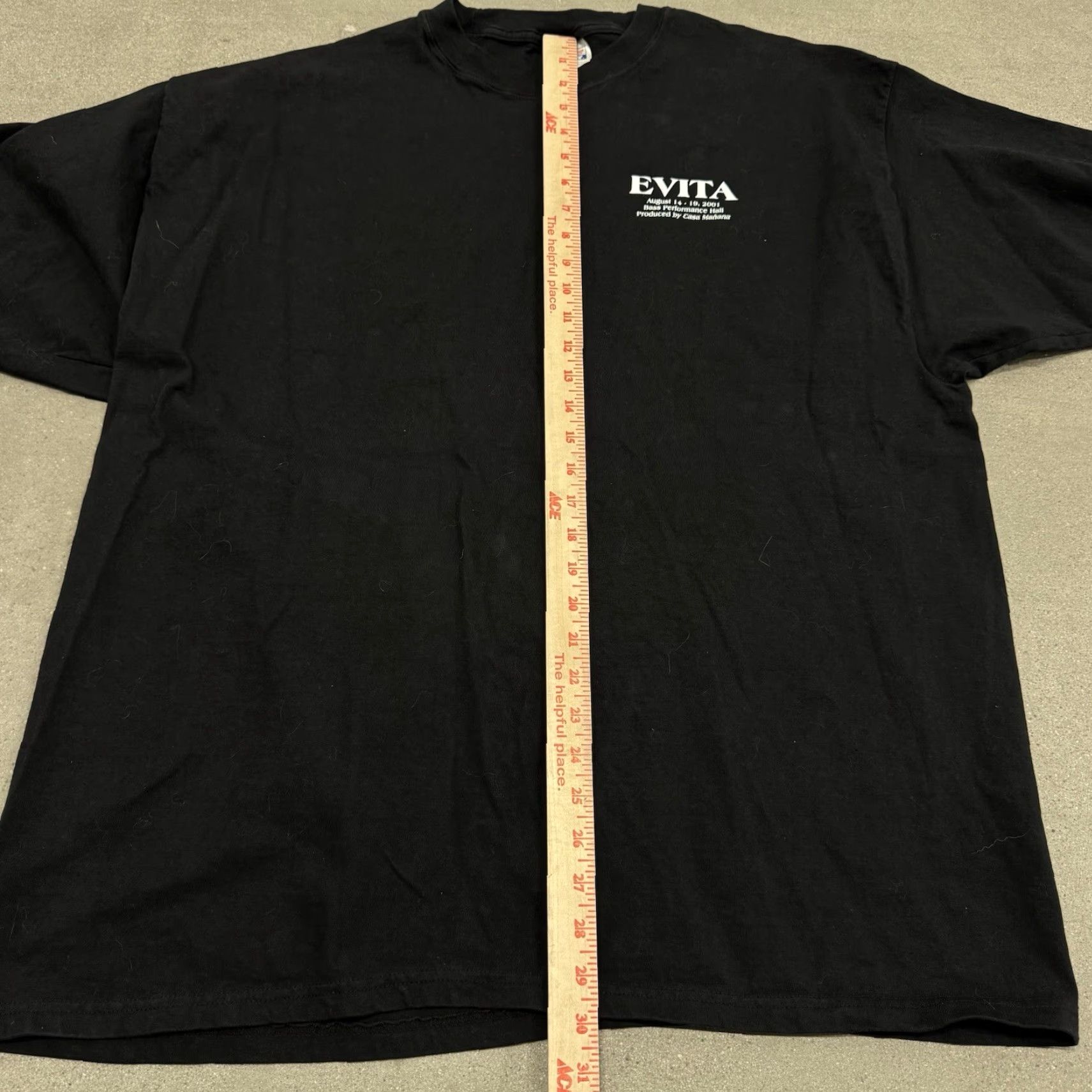 VINTAGE Madonna EVITA Film T-Shirt Men 2XL Black 2000s RARE