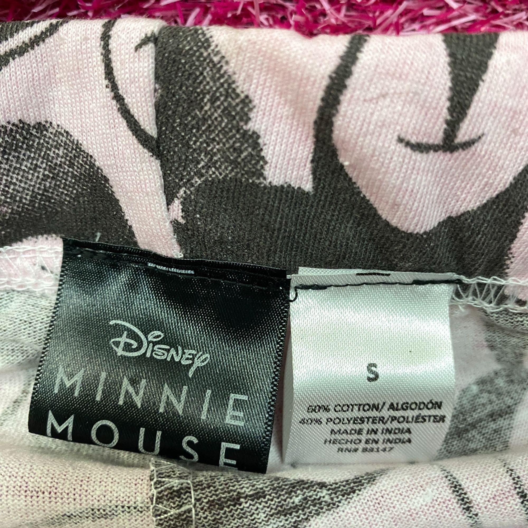 Disney Disney Minnie Mouse Pink Lounge Pants Small Size 28" / US 6 / IT 42 - 4 Thumbnail