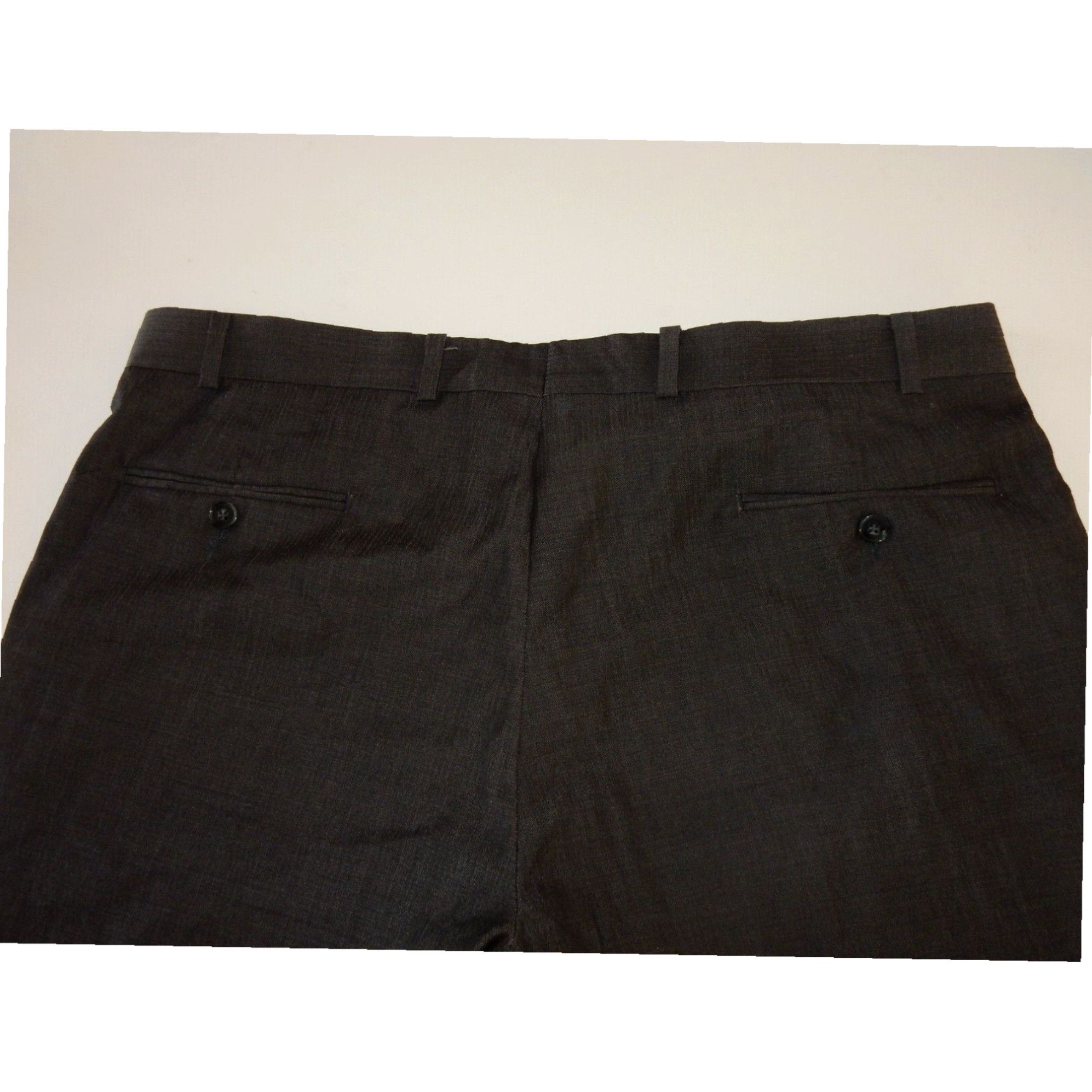 Calvin Klein Calvin Klein Men's Dress Pants Gray Wool Size 38x30 Slim Fit Regular Size US 38 / EU 54 - 1 Thumbnail