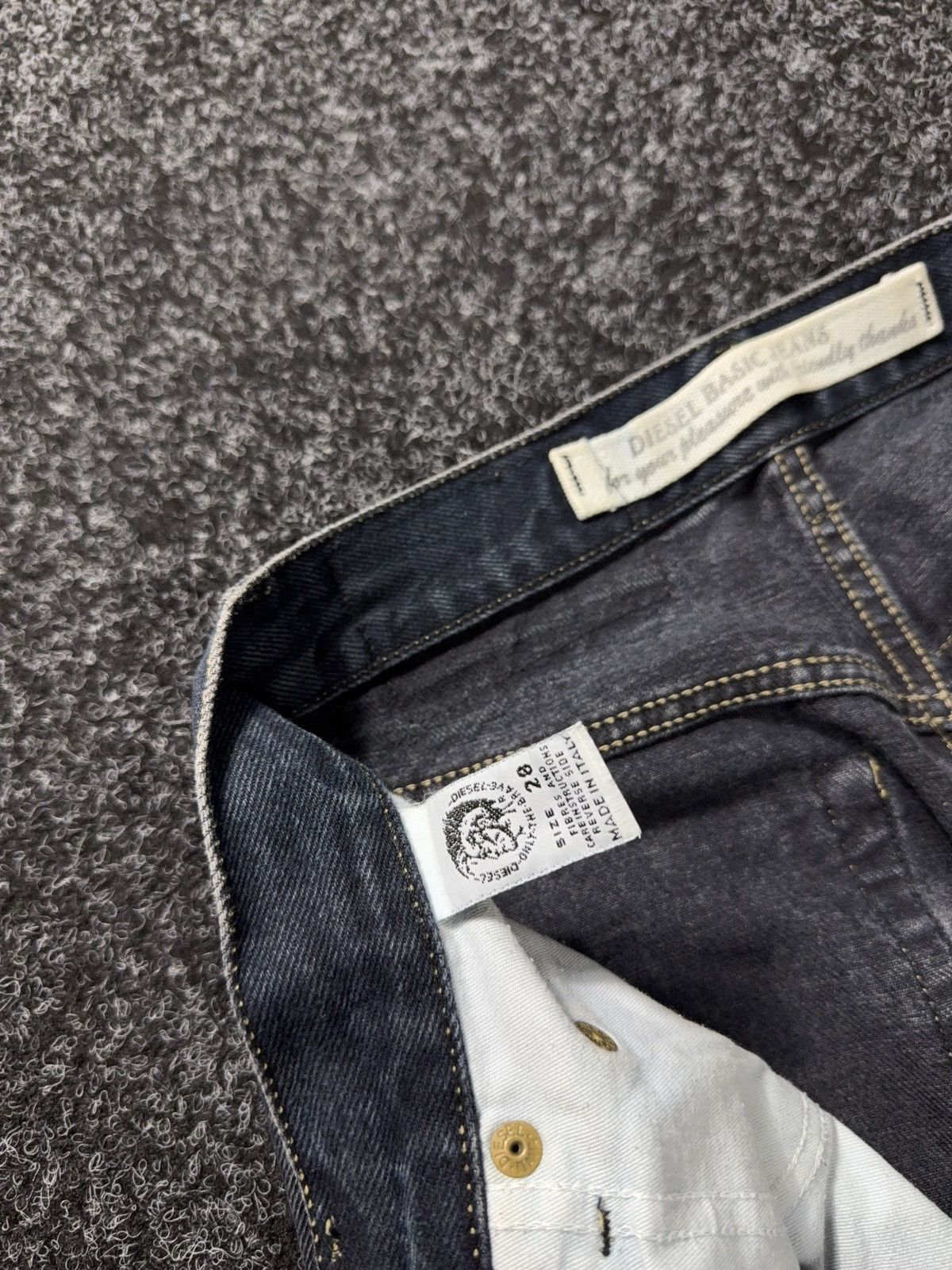 Diesel 00s Retro Diesel Industry Punk Opium Luxury Denim Jeans Y2K Size US 28 / EU 44 - 10 Thumbnail