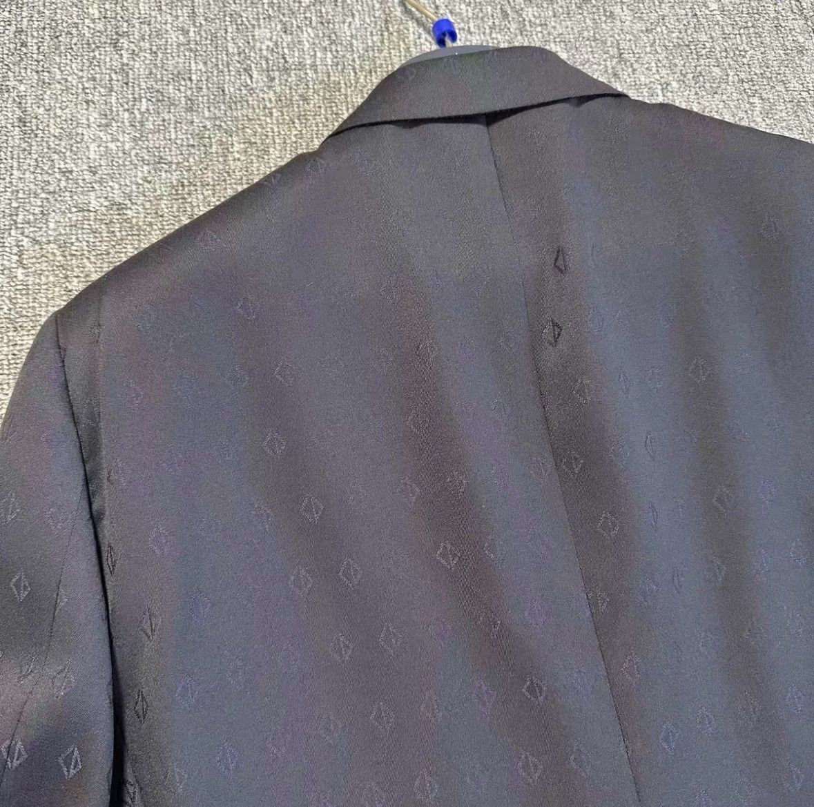 Dior Dior Wool Suit Dark Allover Logo 52 Size 52R - 6 Thumbnail