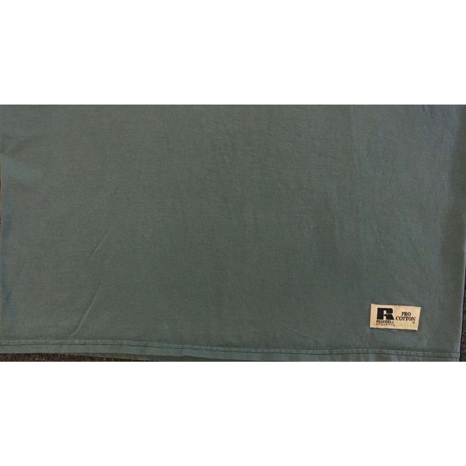 Russell Athletic VINTAGE Russell Athletic Shirt XL Green 90s Distressed Track Grunge Biker Punk Skate Surf USA Modern Size US XL / EU 56 / 4 - 4 Thumbnail