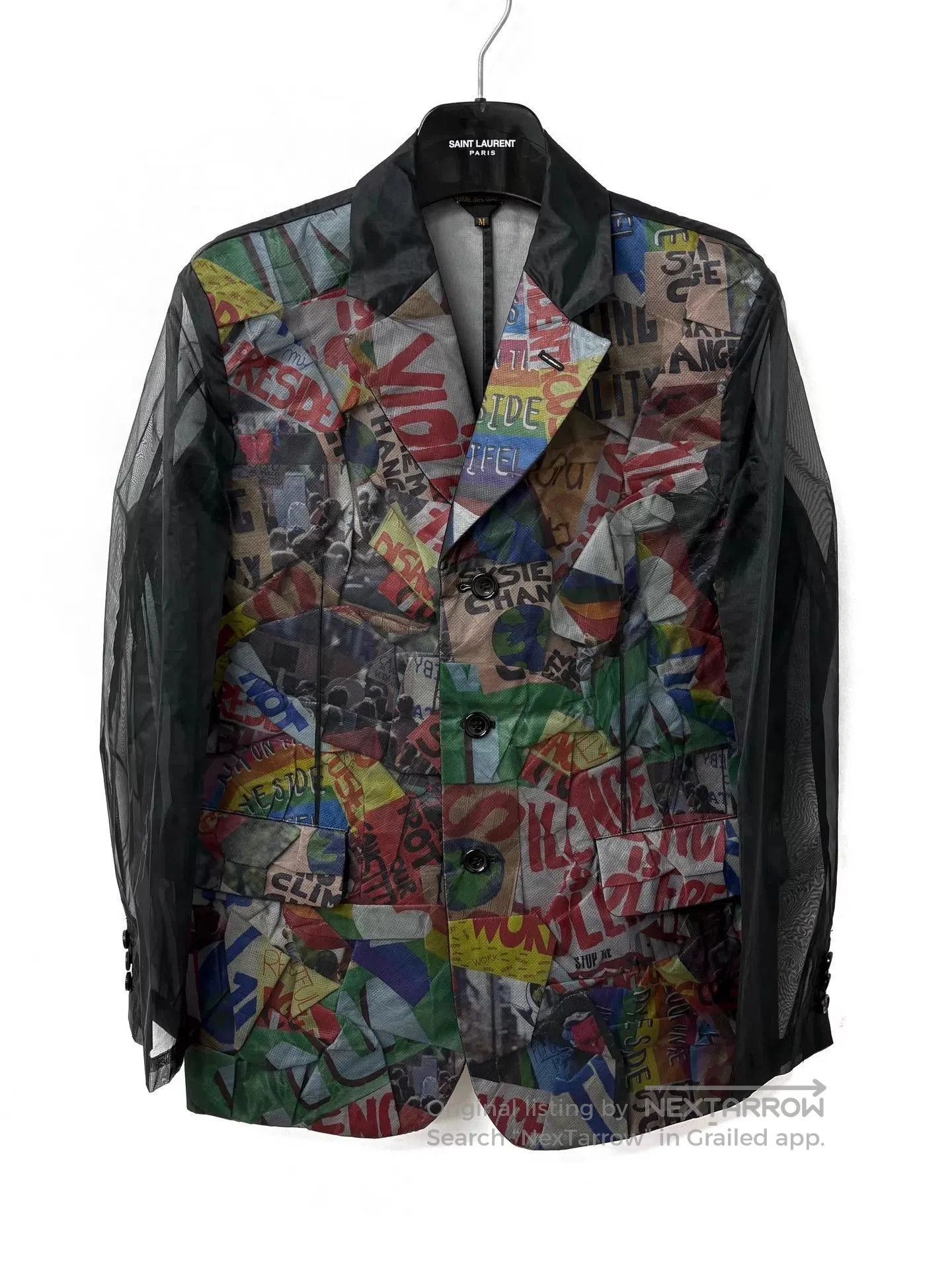 Comme des Garcons Multi Color Graphic Print Light Jacket. Size US M / EU 48-50 / 2 - 1 Thumbnail