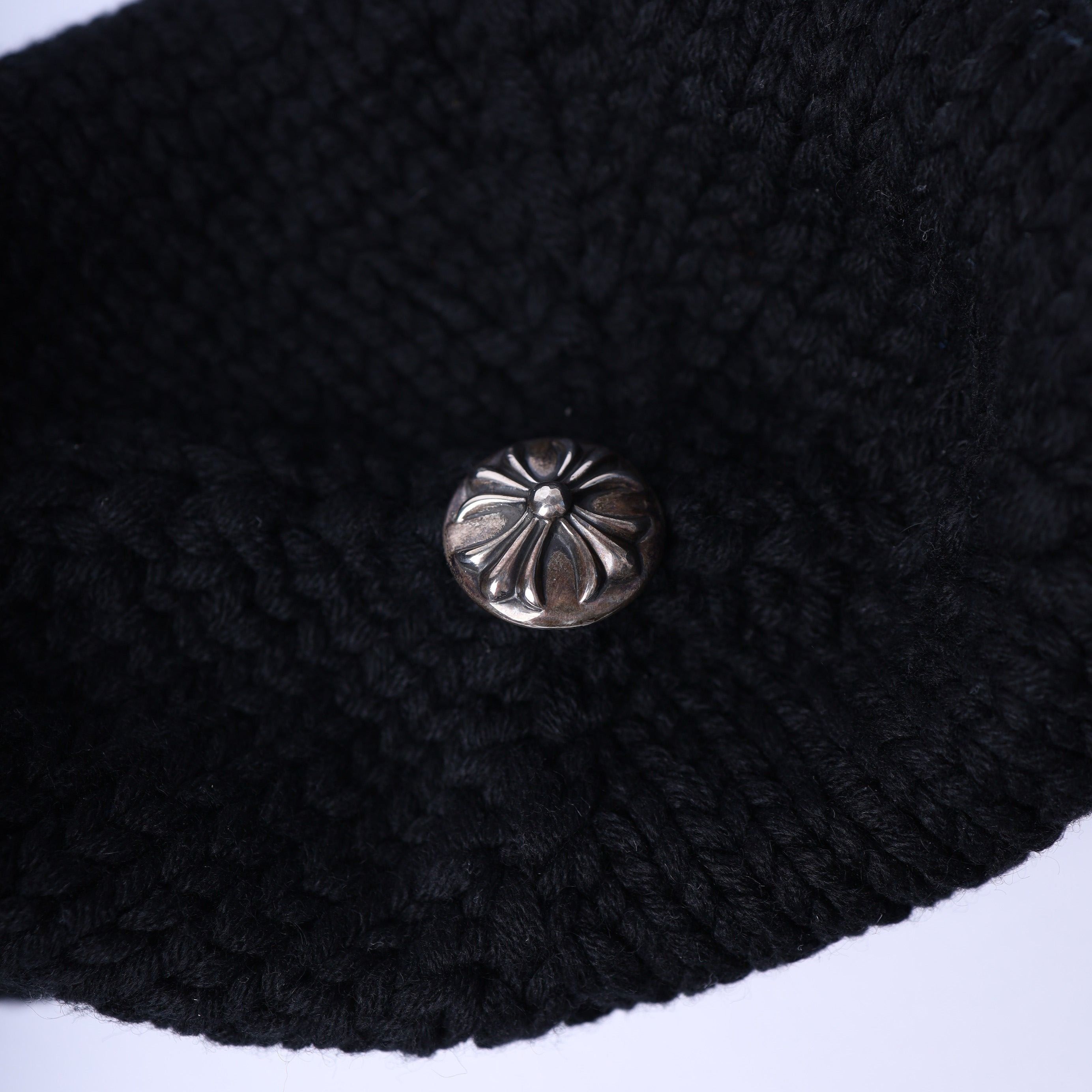 Chrome Hearts CHROME HEARTS CASHMERE FUCK YOU CASHMERE BEANIE Size ONE SIZE - 3 Thumbnail