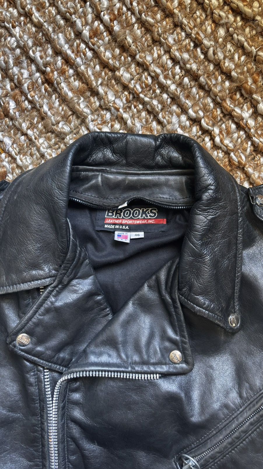 Brooks Brooks leather biker jacket Size US M / EU 48-50 / 2 - 4 Thumbnail