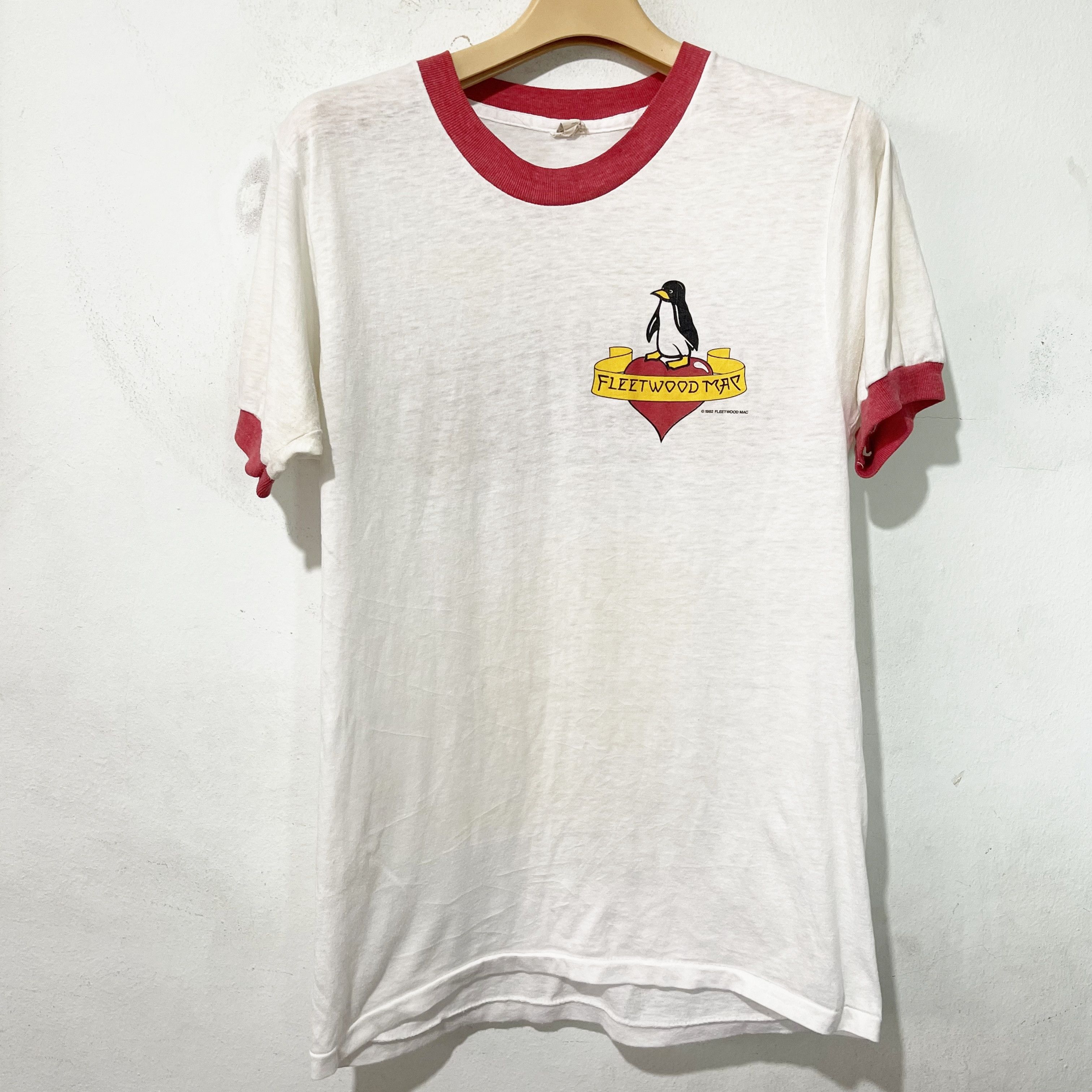 Band Tees Vintage 1982 Fleetwood Mac Mirage Tour Ringer Tee Size US XS / EU 42 / 0 - 1 Thumbnail