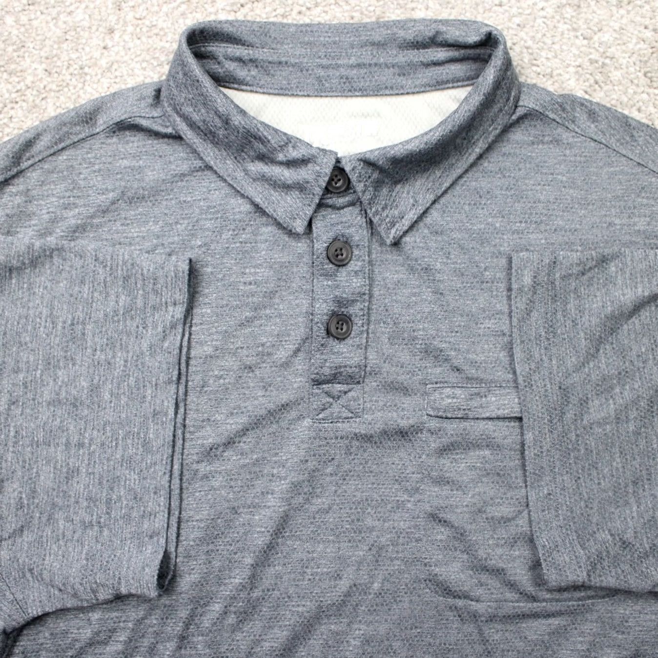 Vintage Duluth Polo Shirt Mens Large Gray Relaxed Fit Short Sleeve Polo Shirt Shirt Grays Mens Size US L / EU 52-54 / 3 - 2 Thumbnail