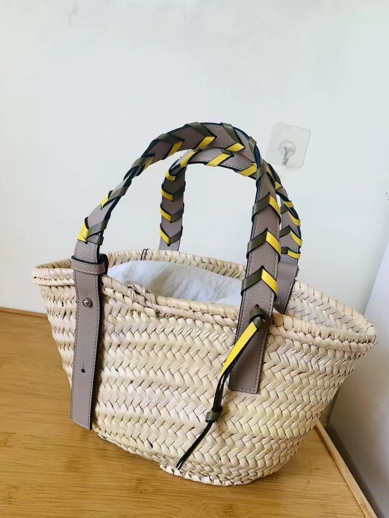 Loewe loewe Olive green leather basket 2503-Nextarrow Size ONE SIZE - 6 Thumbnail