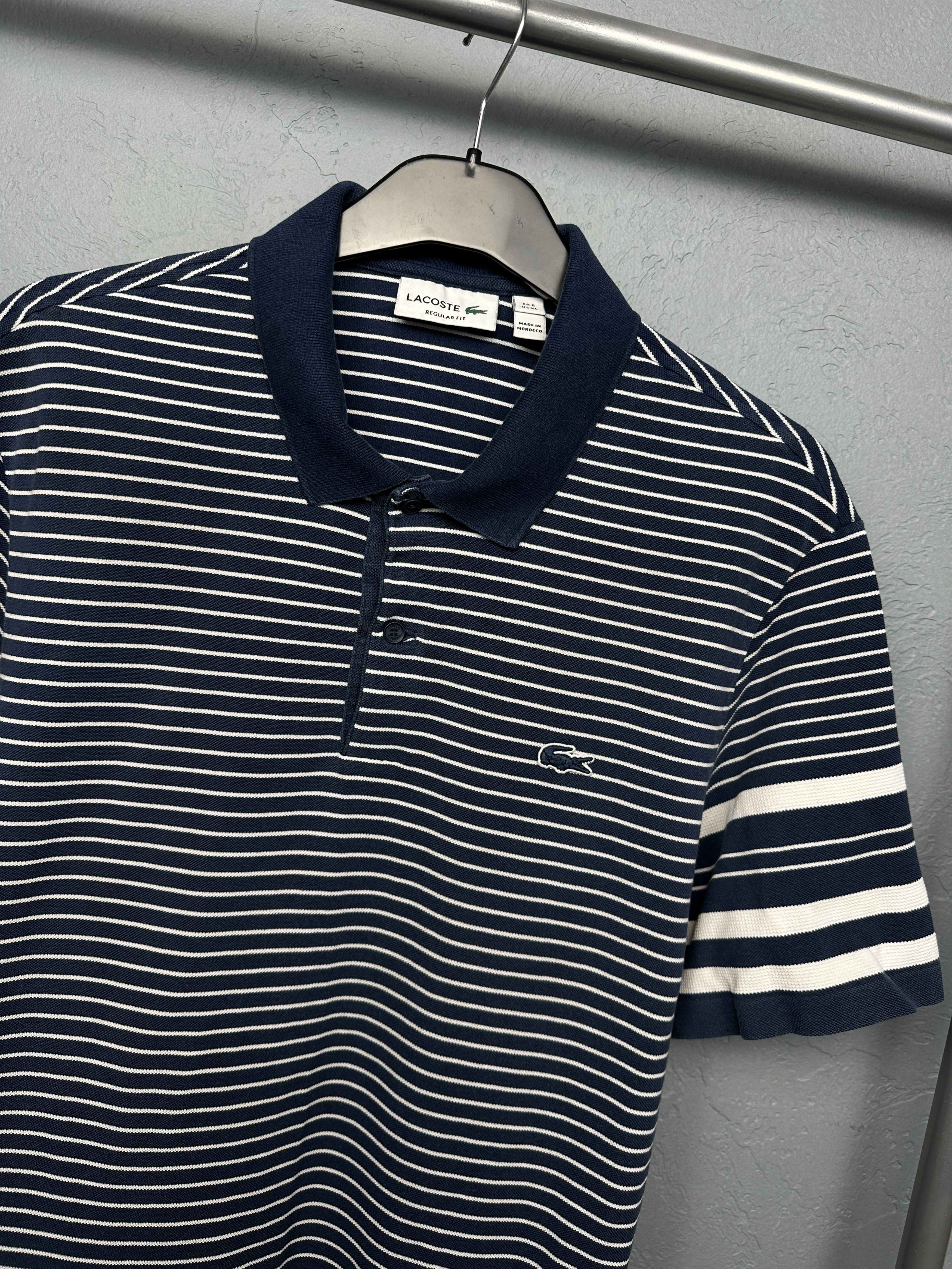 Lacoste Lacoste Mens Striped Polo Shirt Size XL Size US XL / EU 56 / 4 - 2 Thumbnail