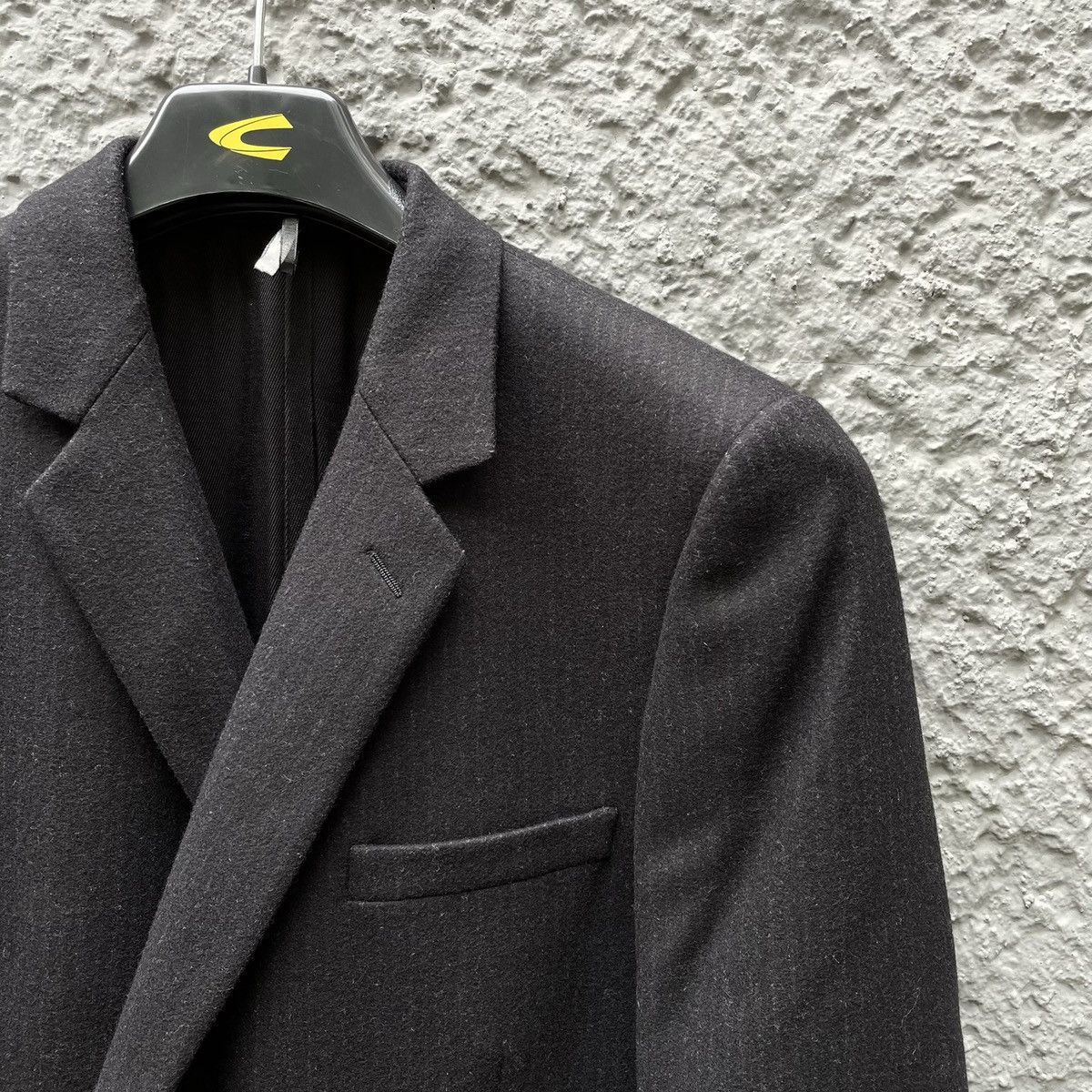 Dior Dior Homme Black Wool Pinstripe Single-Breasted Coat Jacket Size US L / EU 52-54 / 3 - 3 Thumbnail