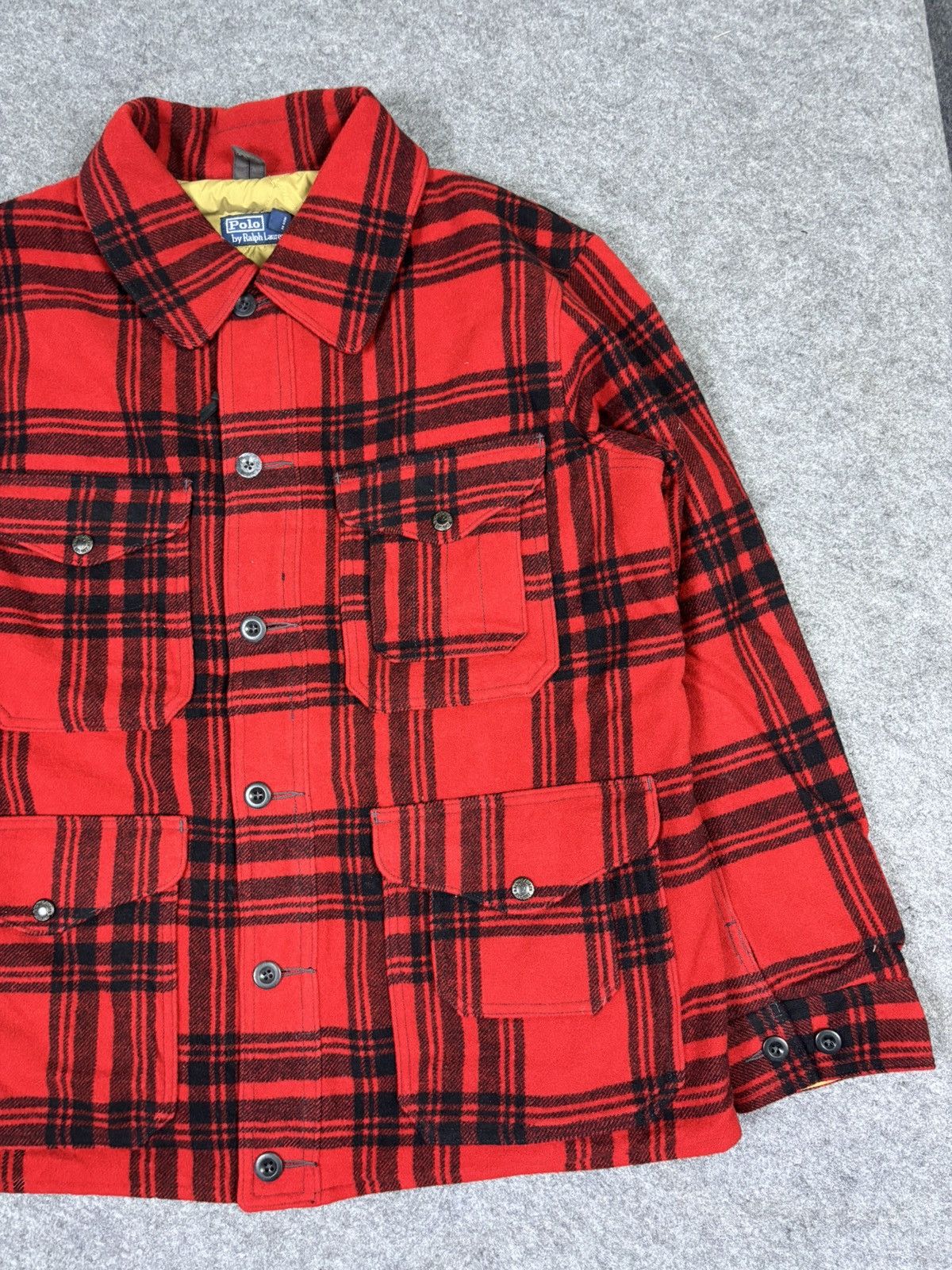 Polo Ralph Lauren Vtg Polo Ralph Lauren Mackinaw Military Wool Jacket K47 Size US XXL / EU 58 / 5 - 5 Thumbnail