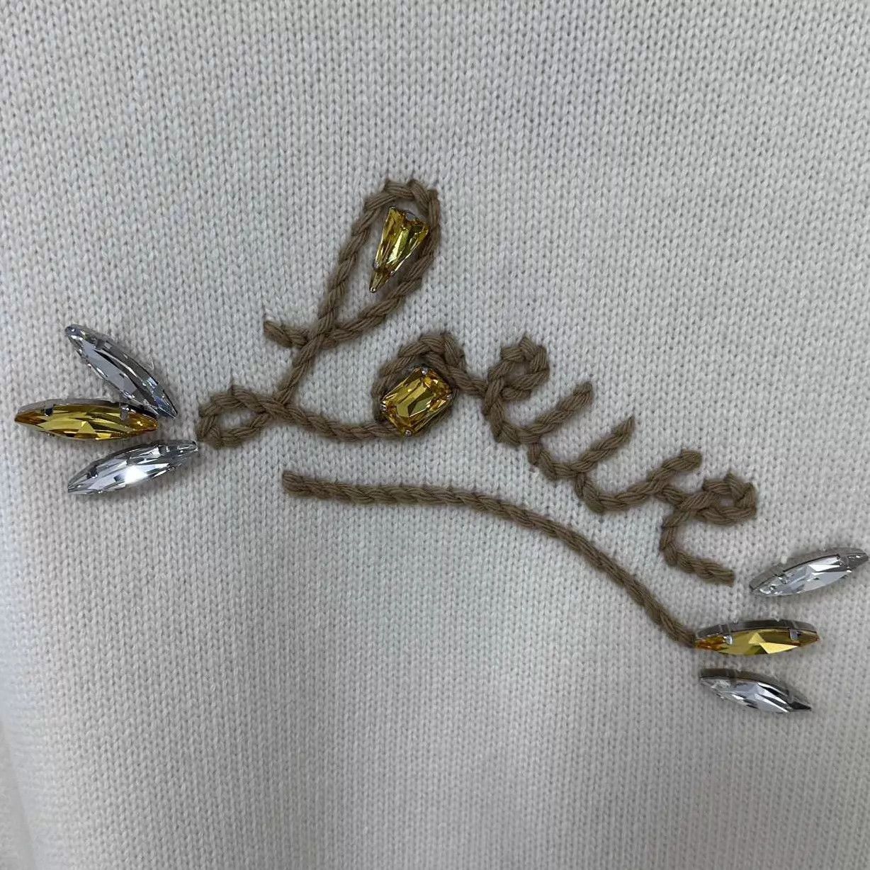 Loewe LOEWE embroidered woven crystal logo sweater XS Size XS / US 0-2 / IT 36-38 - 6 Thumbnail