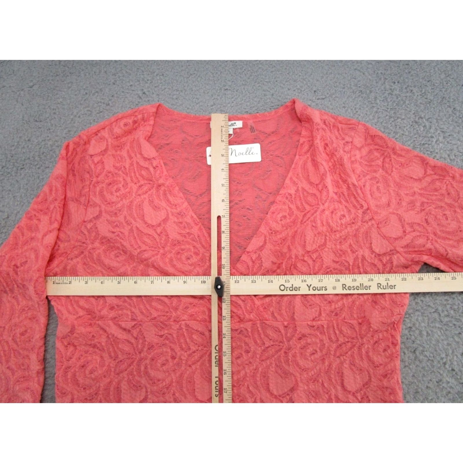 Pinko VINTAGE Simply Noelle Watermelon Pink Tunic Dress Lace 3/4 Sleeve Size 2XL NEW Size XXL / US 16-18 / IT 52-54 - 4 Thumbnail