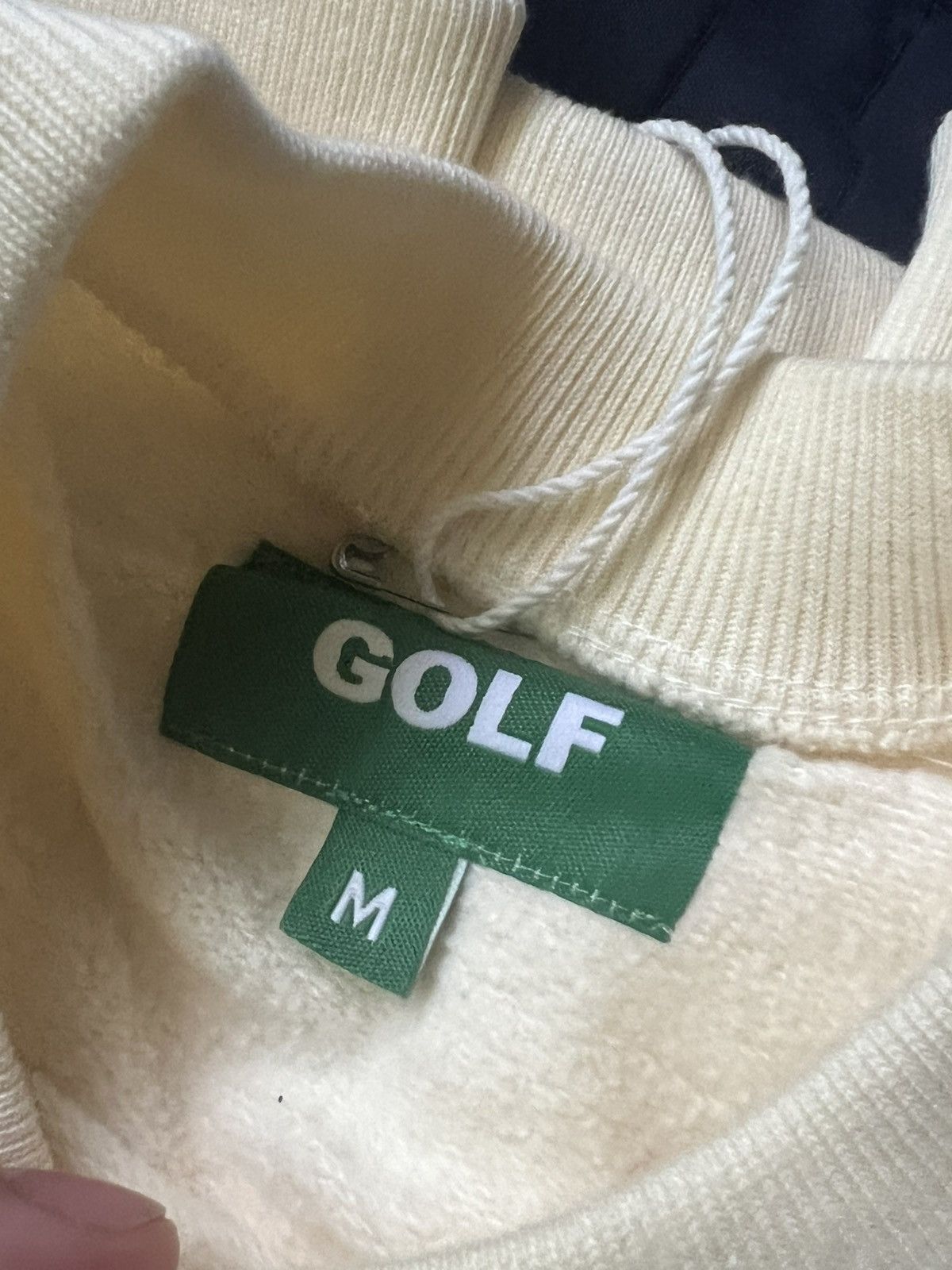 Golf Wang Golf 3D mini 2 tone logo crew neck- cream Size US M / EU 48-50 / 2 - 4 Thumbnail