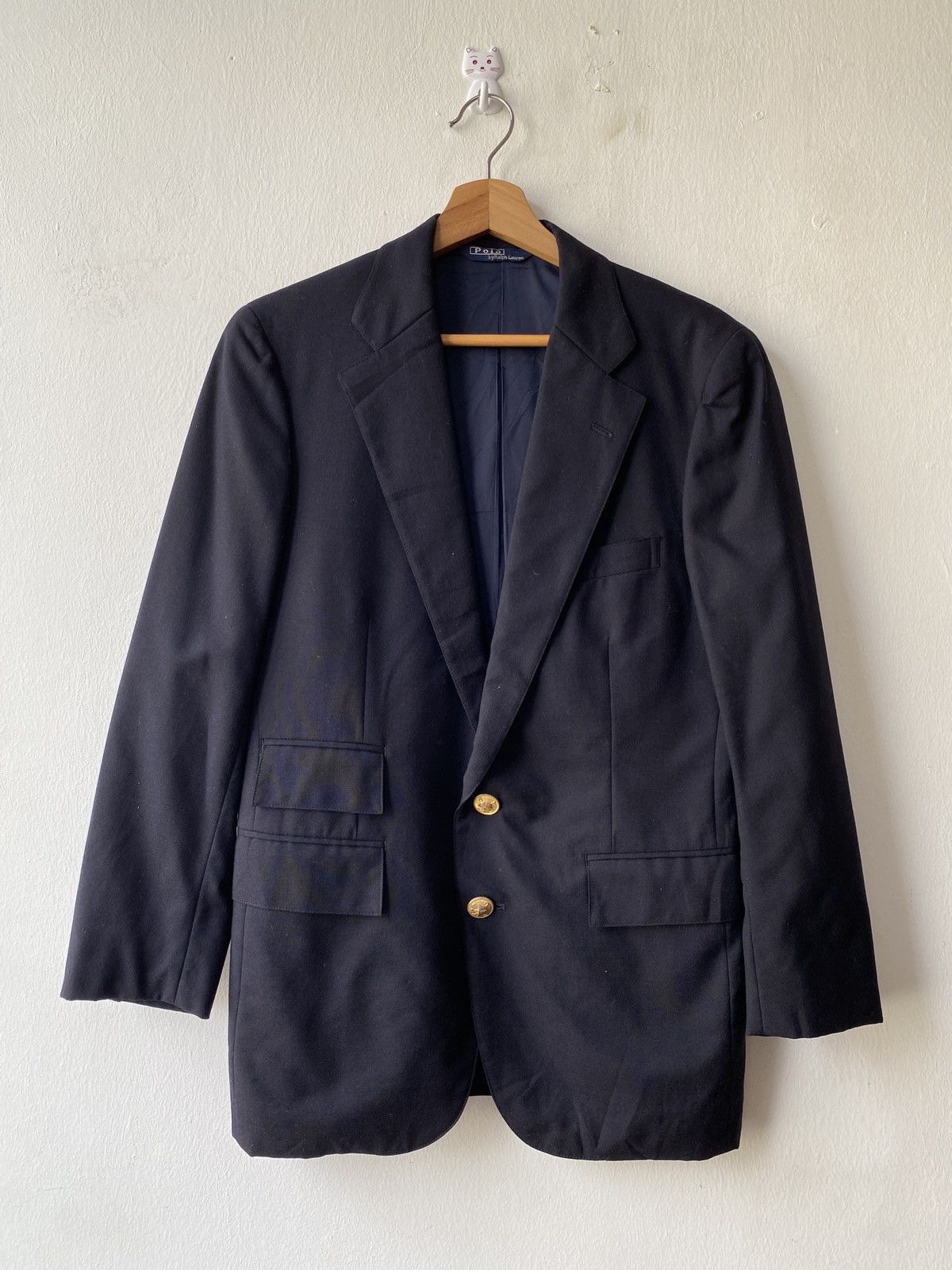 Polo Ralph Lauren × Ralph Lauren × Vintage Vintage 90s Polo Ralph Lauren Gold Button Blazer Size US M / EU 48-50 / 2 - 3 Thumbnail