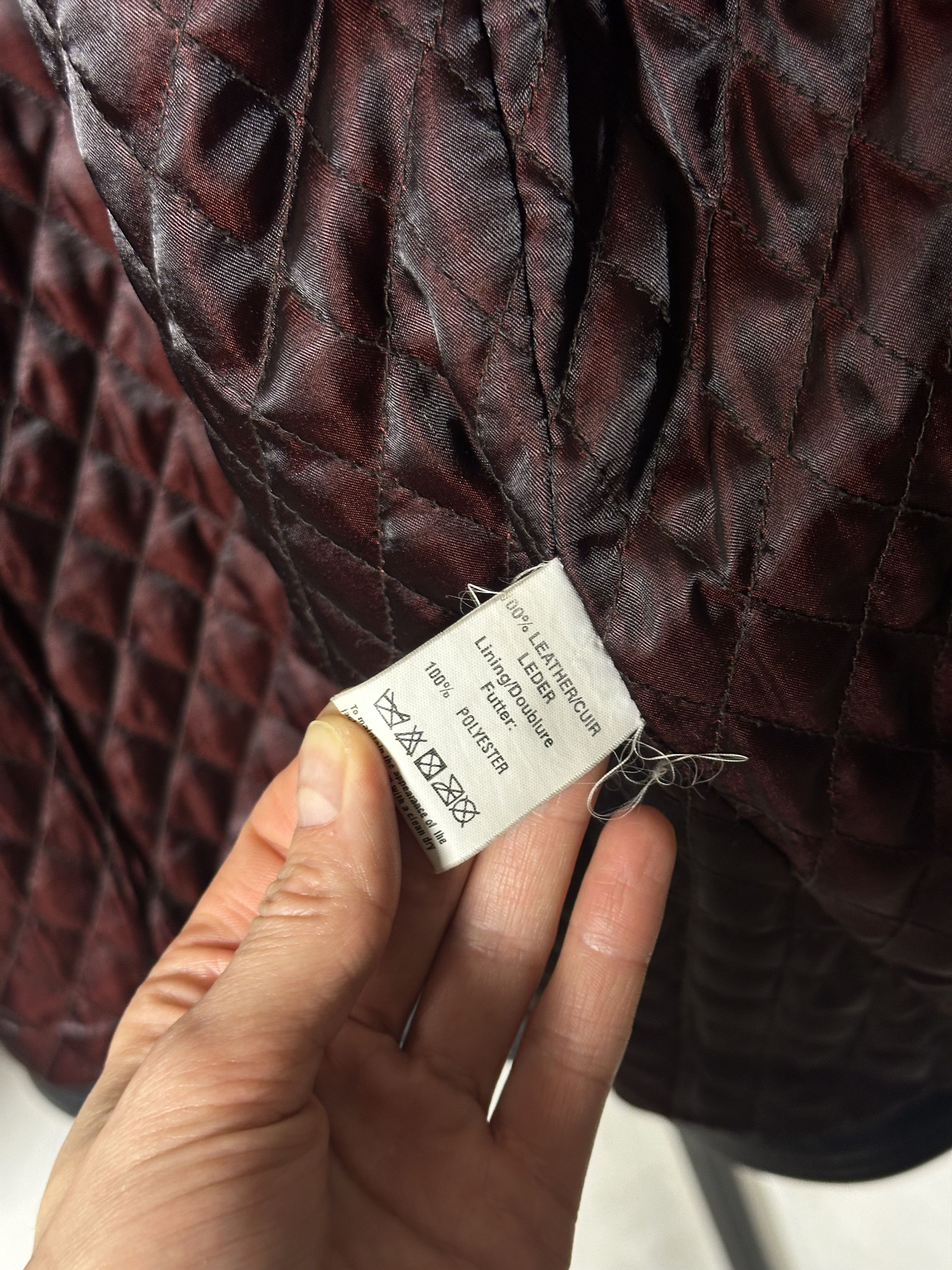 Wallace & Barnes Wallace Sacks Thick Leather Button Up Jacket Size US L / EU 52-54 / 3 - 9 Thumbnail