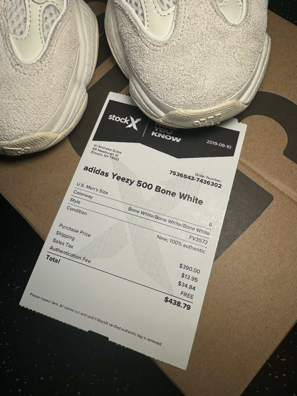 Adidas × Yeezy Yeezy 500 bone white 6Y Size US 6 / EU 39 - 3 Thumbnail