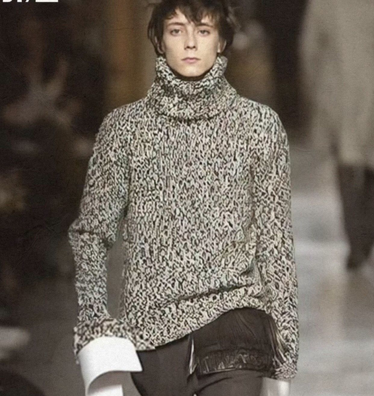 Saint Laurent 17fw runway style pure wool high neck sweater - Main Image