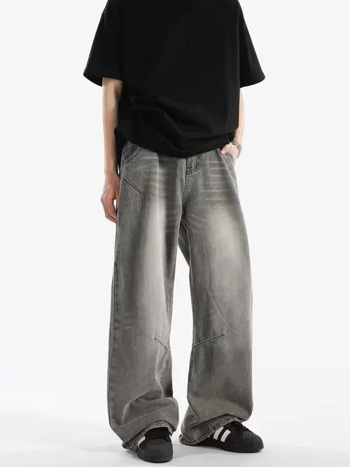 VIBE High street washed and distressed baggy jeans Size US 31 - 4 Thumbnail