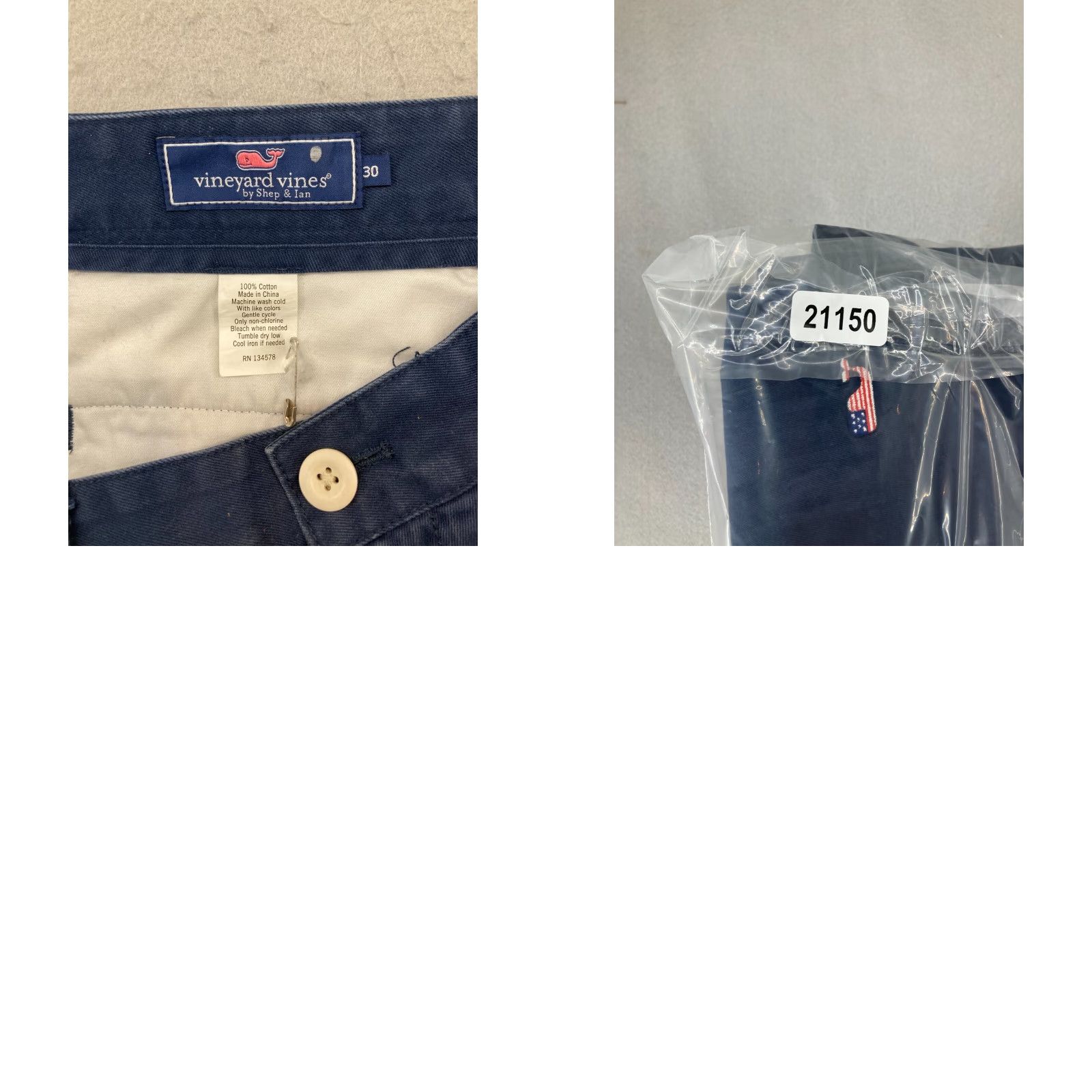Vineyard Vines Vineyard Vines Mens 30 Breaker Club Shorts Navy Whale Stars Stripes Shirt? Size US 30 / EU 46 - 8 Thumbnail