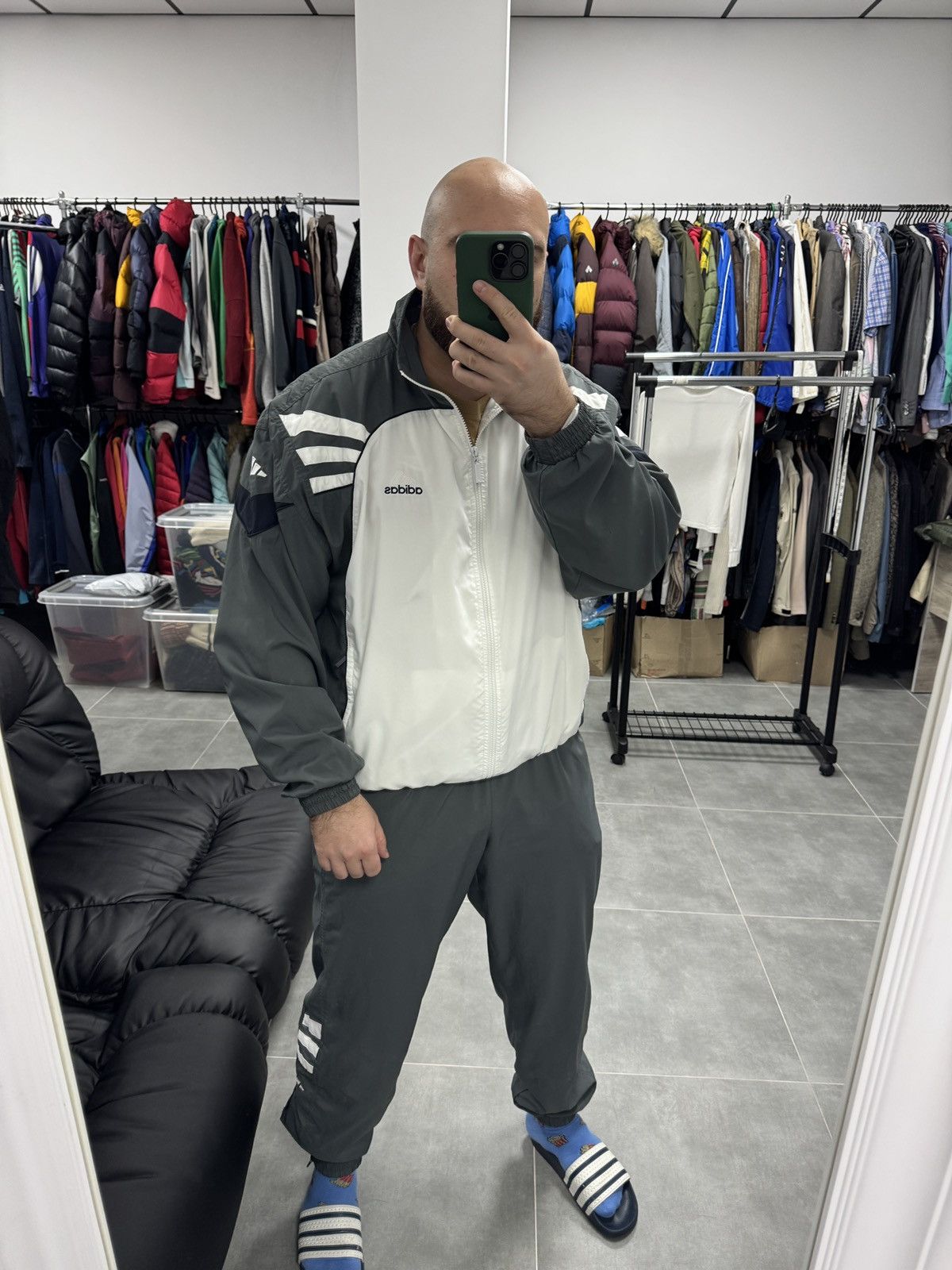 Adidas Vintage Adidas Track Suit Set Pants / Jacket 90s Men Size L Size US L / EU 52-54 / 3 - 2 Thumbnail