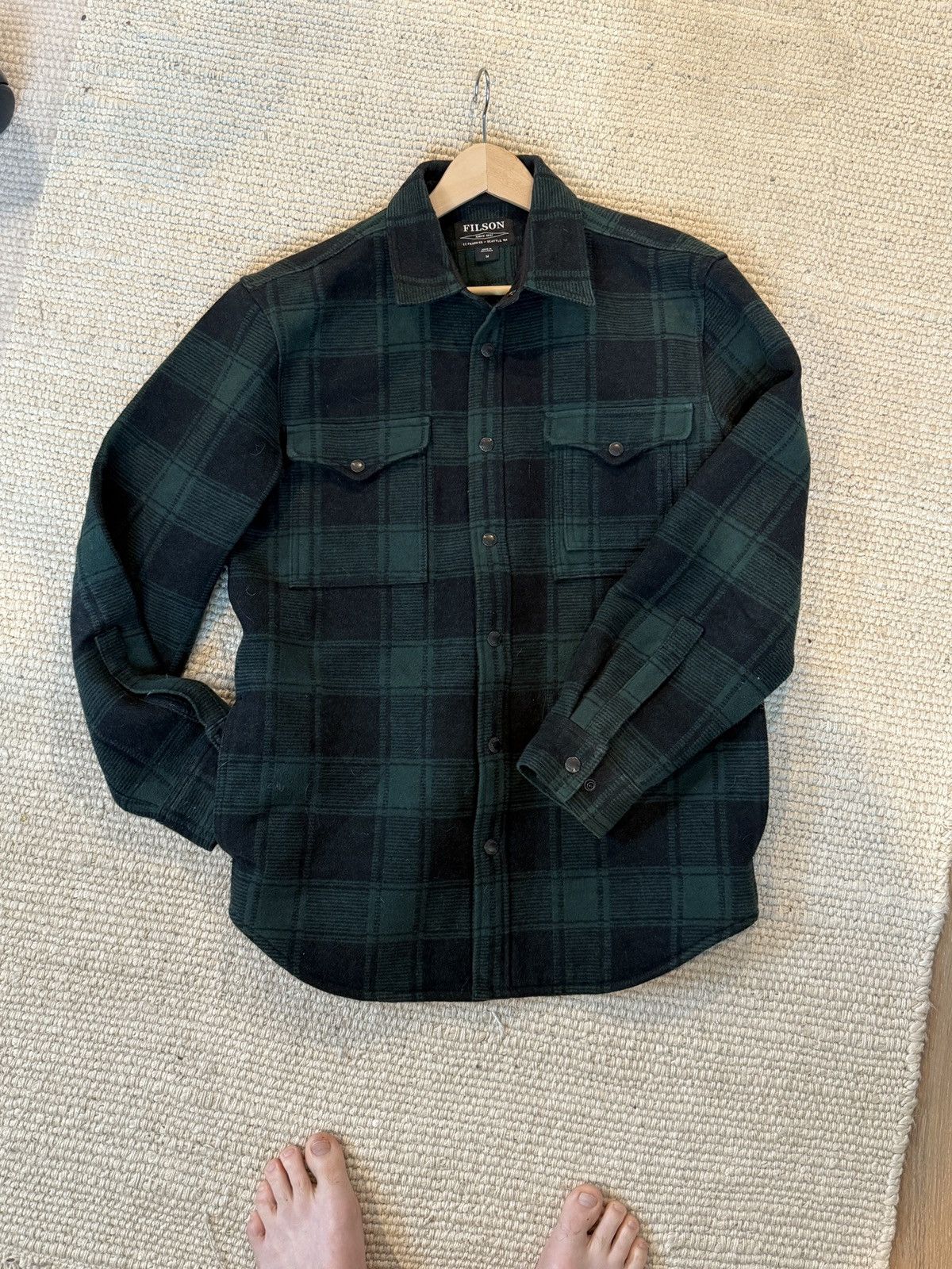 Filson Filson green plain heavyweight cruiser jacket medium Size US M / EU 48-50 / 2 - 2 Thumbnail