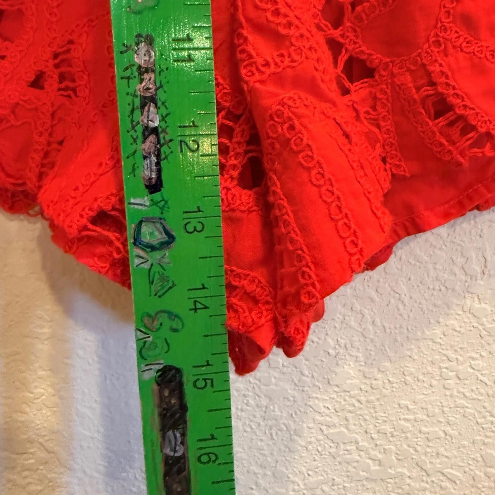 Other Suboo Florence Broderie Red Crochet Short sz S Size 28" / US 6 / IT 42 - 8 Thumbnail